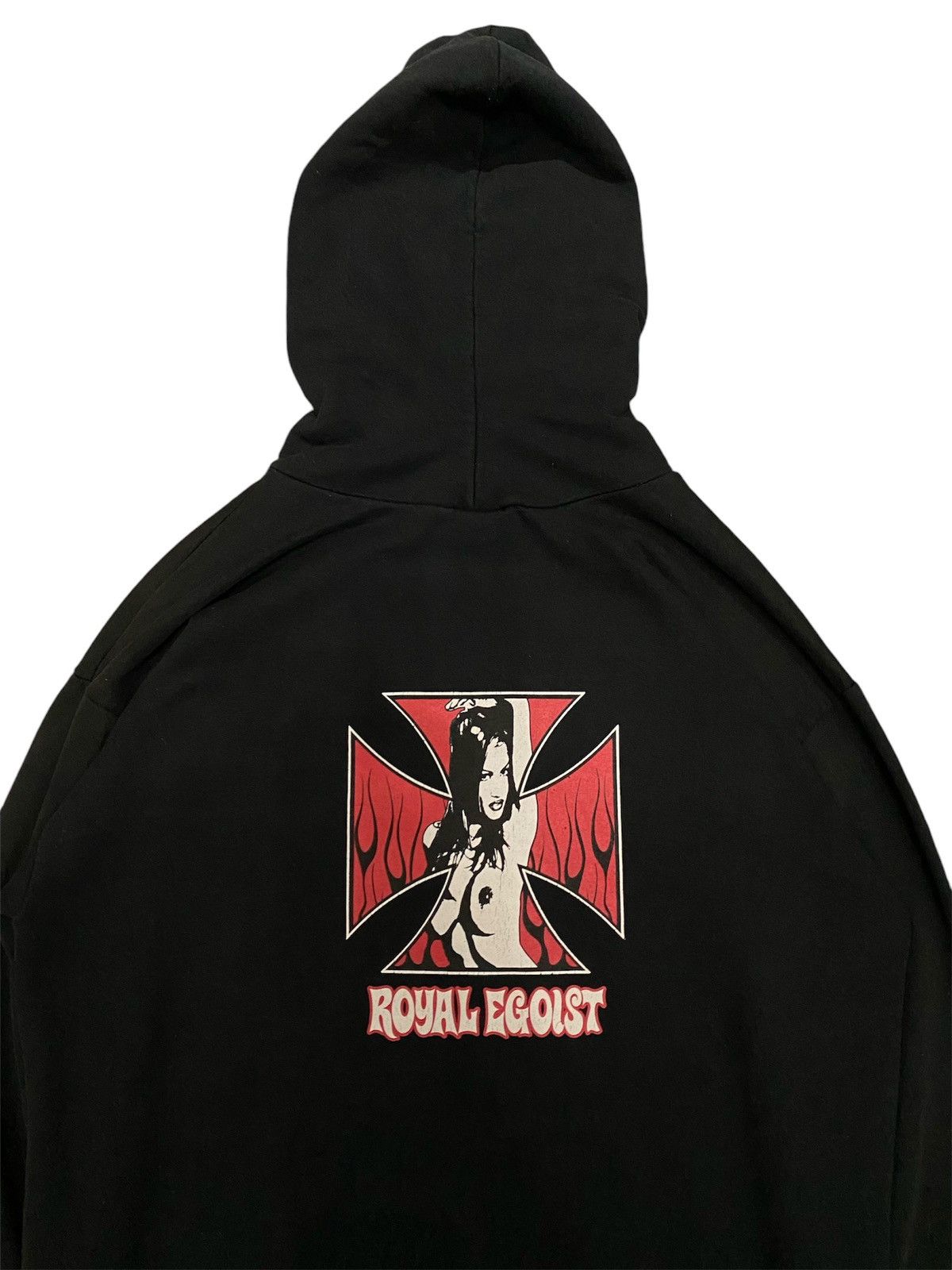 Japanese Brand 1990s 🔥ROYAL EGOIST Pin Up Cross fire flames hysteric cospa Size US M / EU 48-50 / 2 - 2 Thumbnail