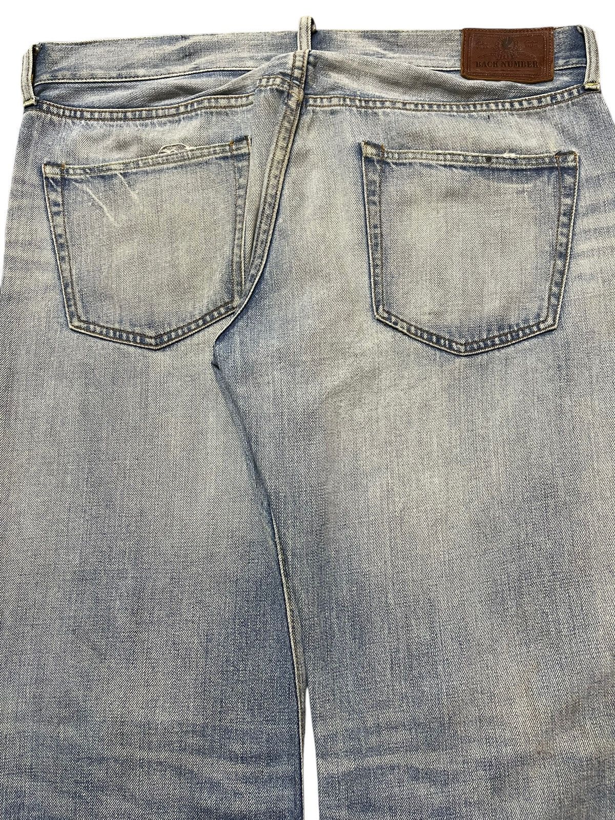 In The Attic Vintage Japanese Brand Mud Faded Wash Distress Baggy Jeans Size US 36 / EU 52 - 6 Thumbnail