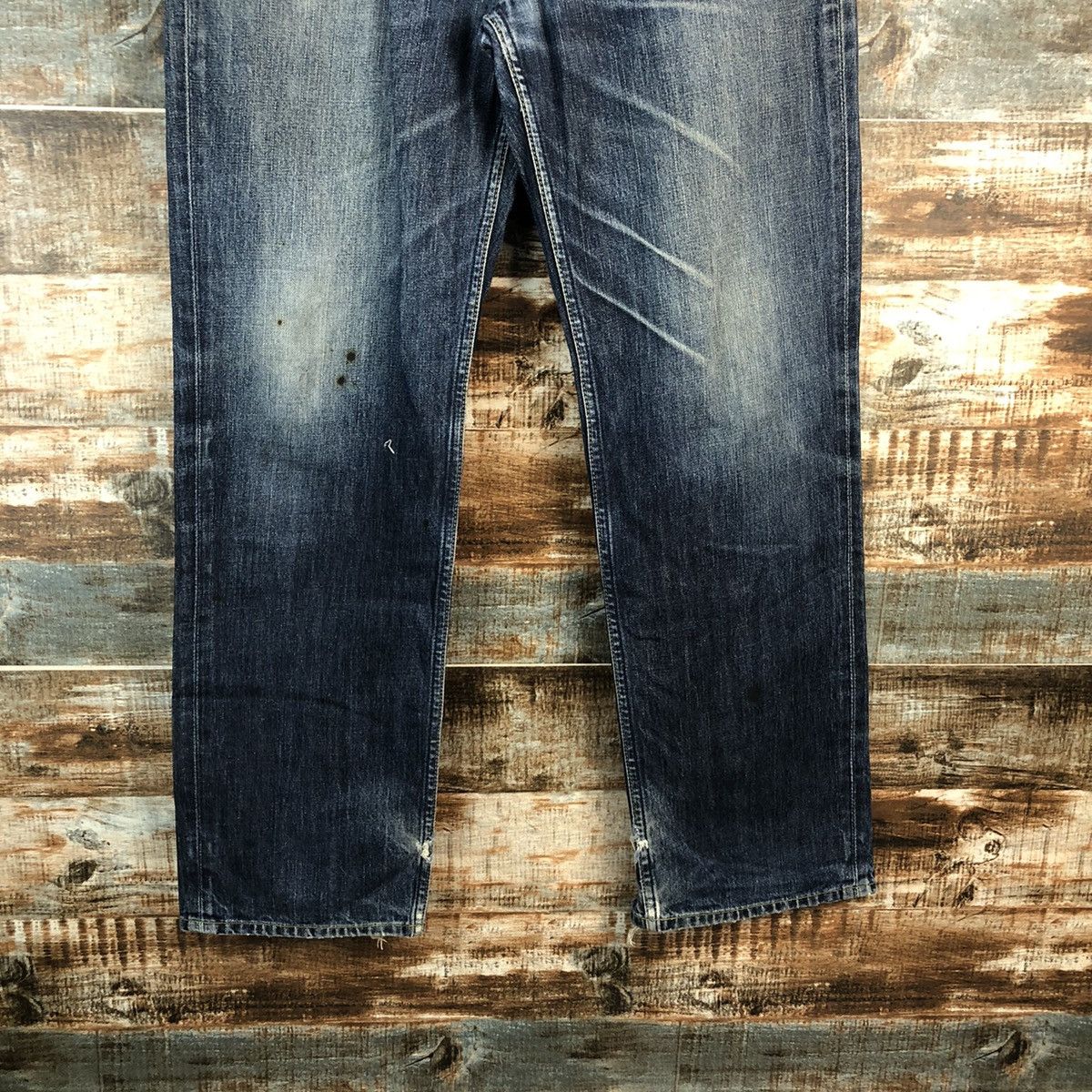 Levi's Levis 502 Blue ripped distressed Denim Pants #A2605 Size US 33 - 6 Thumbnail