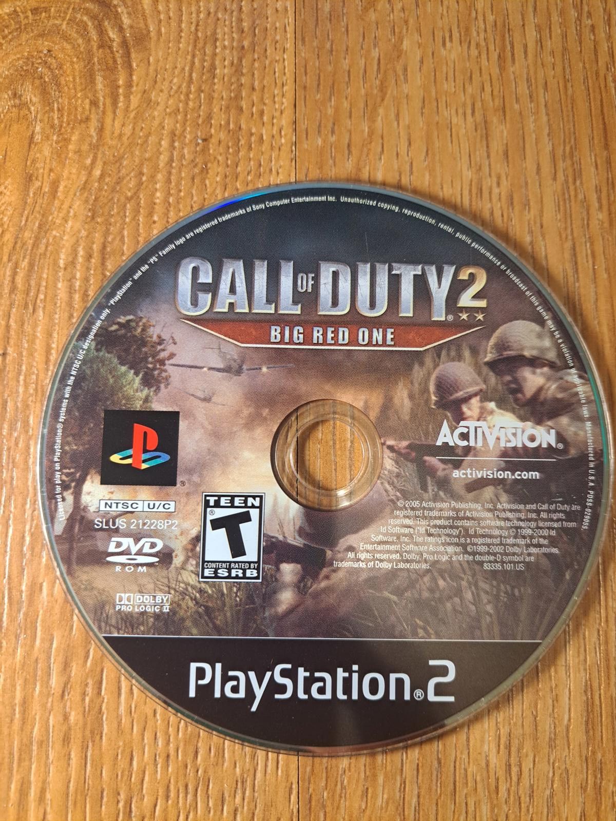 Other Call of Duty 2: Big Red One PS2 PlayStation 2 Disc Only Size ONE SIZE - 1 Thumbnail