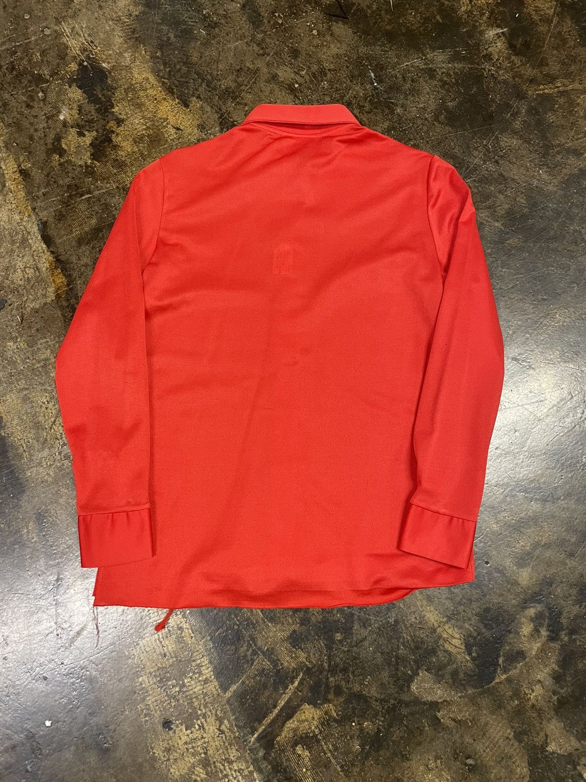 Other Vintage Women’s Red Polyester Button Up Size M / US 6-8 / IT 42-44 - 3 Thumbnail
