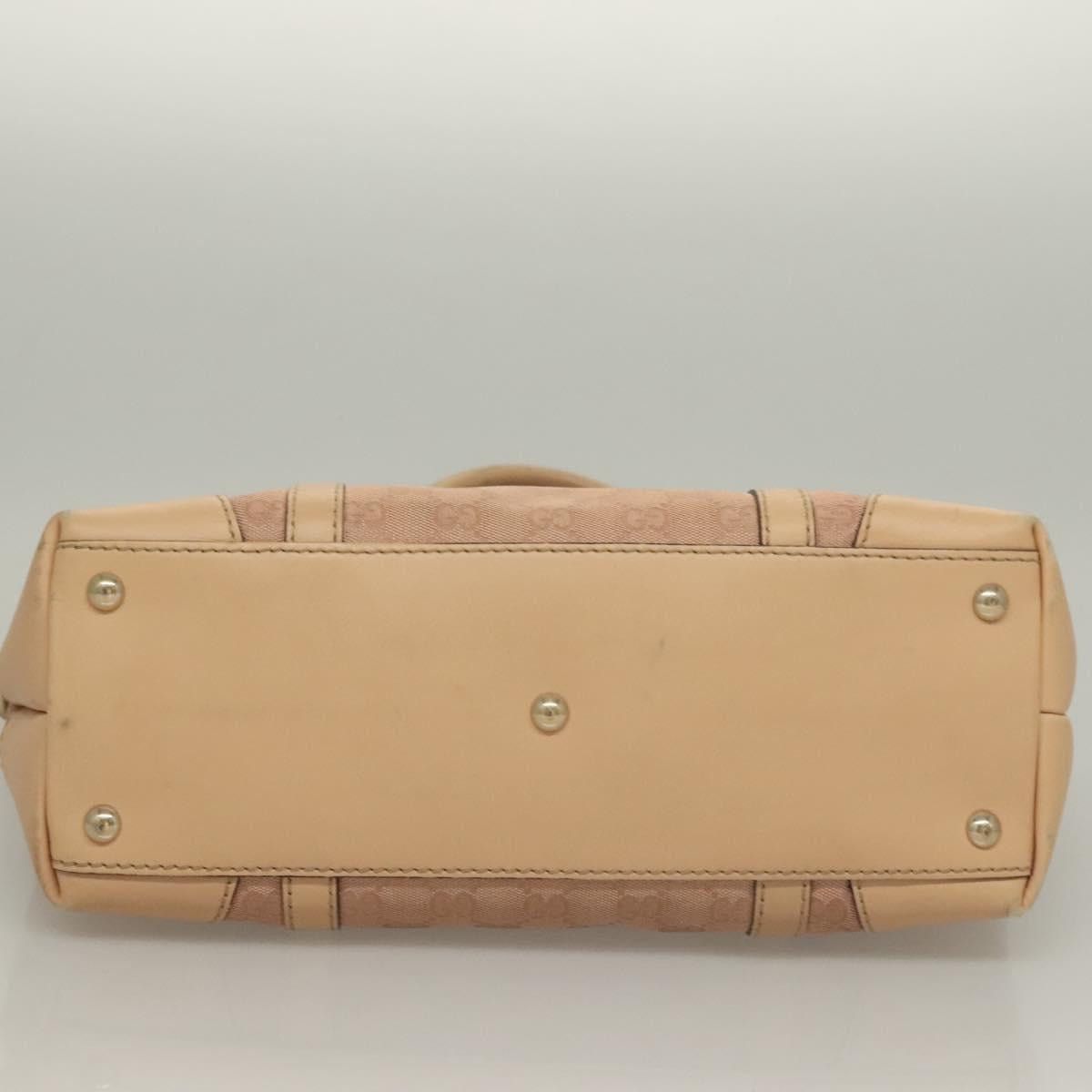 Gucci GUCCI GG Canvas Lovely Tote Bag Pink Gold Size ONE SIZE - 9 Thumbnail