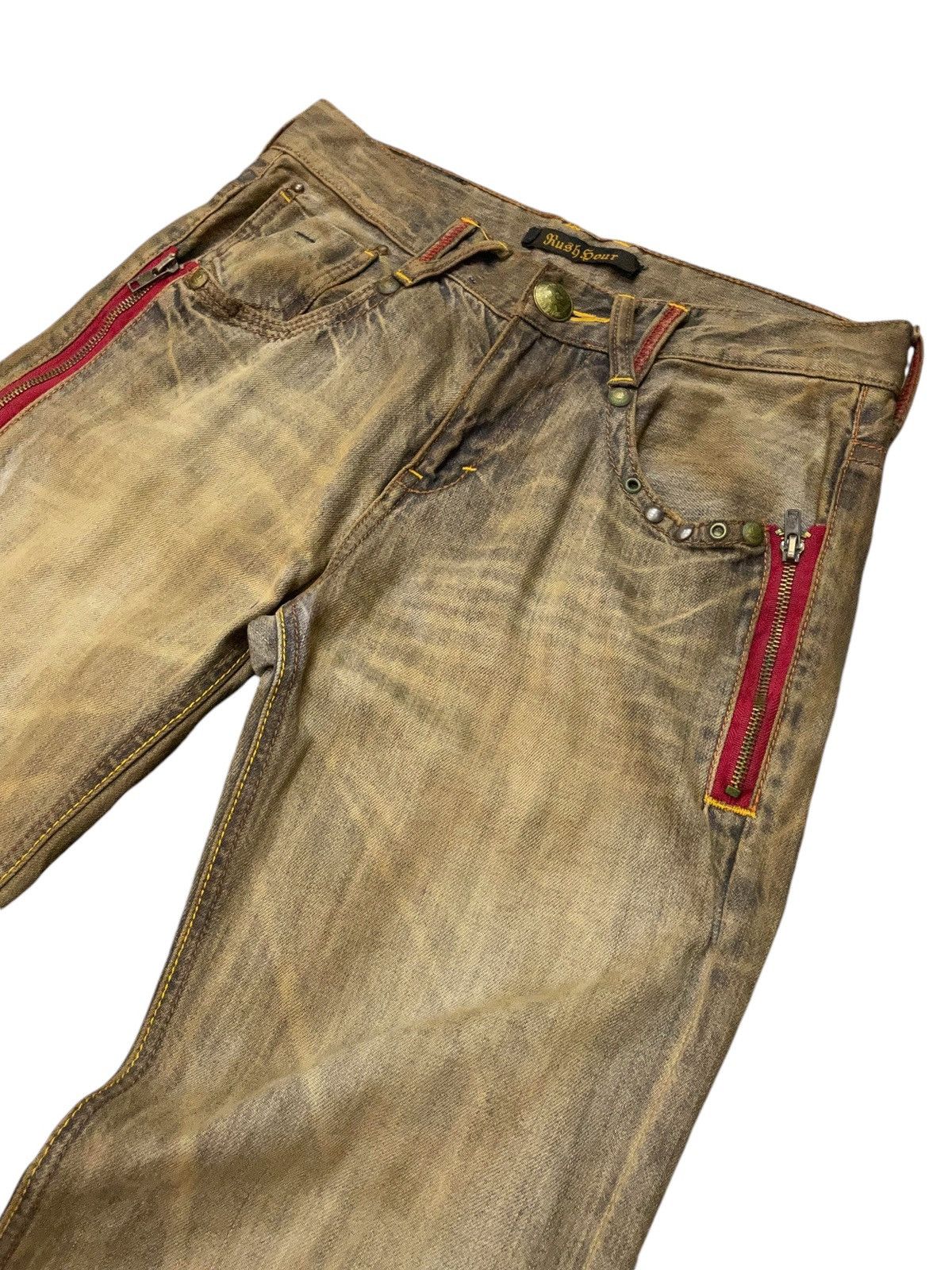 FUSAI × Hysteric Glamour Rush Hour Japan Muddy Wash Zipper Pocket Jeans Size US 29 - 8 Thumbnail