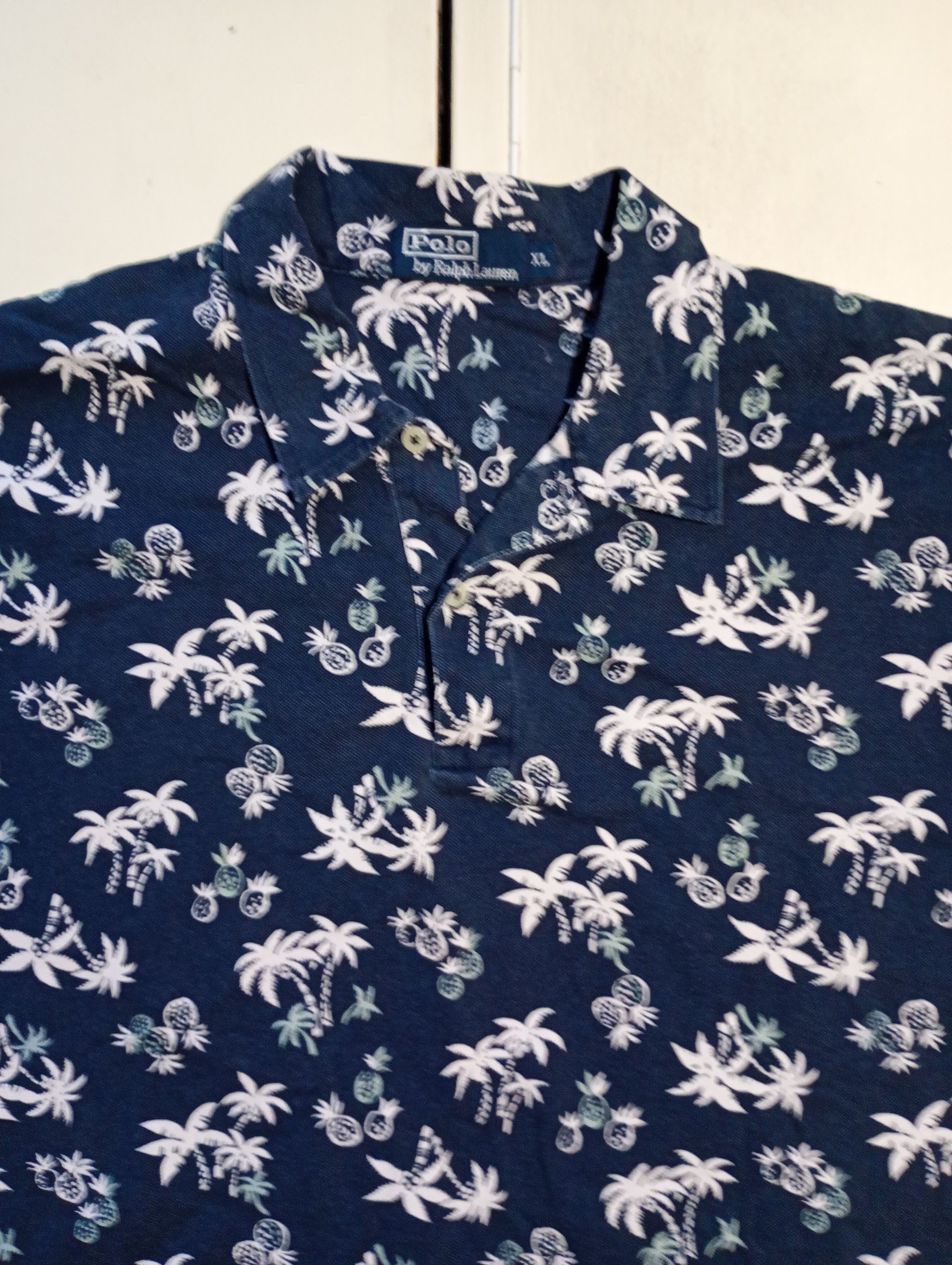 Polo Ralph Lauren Polo Ralph Lauren Printed Polo Shirt Vintage 90's Size US XL / EU 56 / 4 - 8 Thumbnail