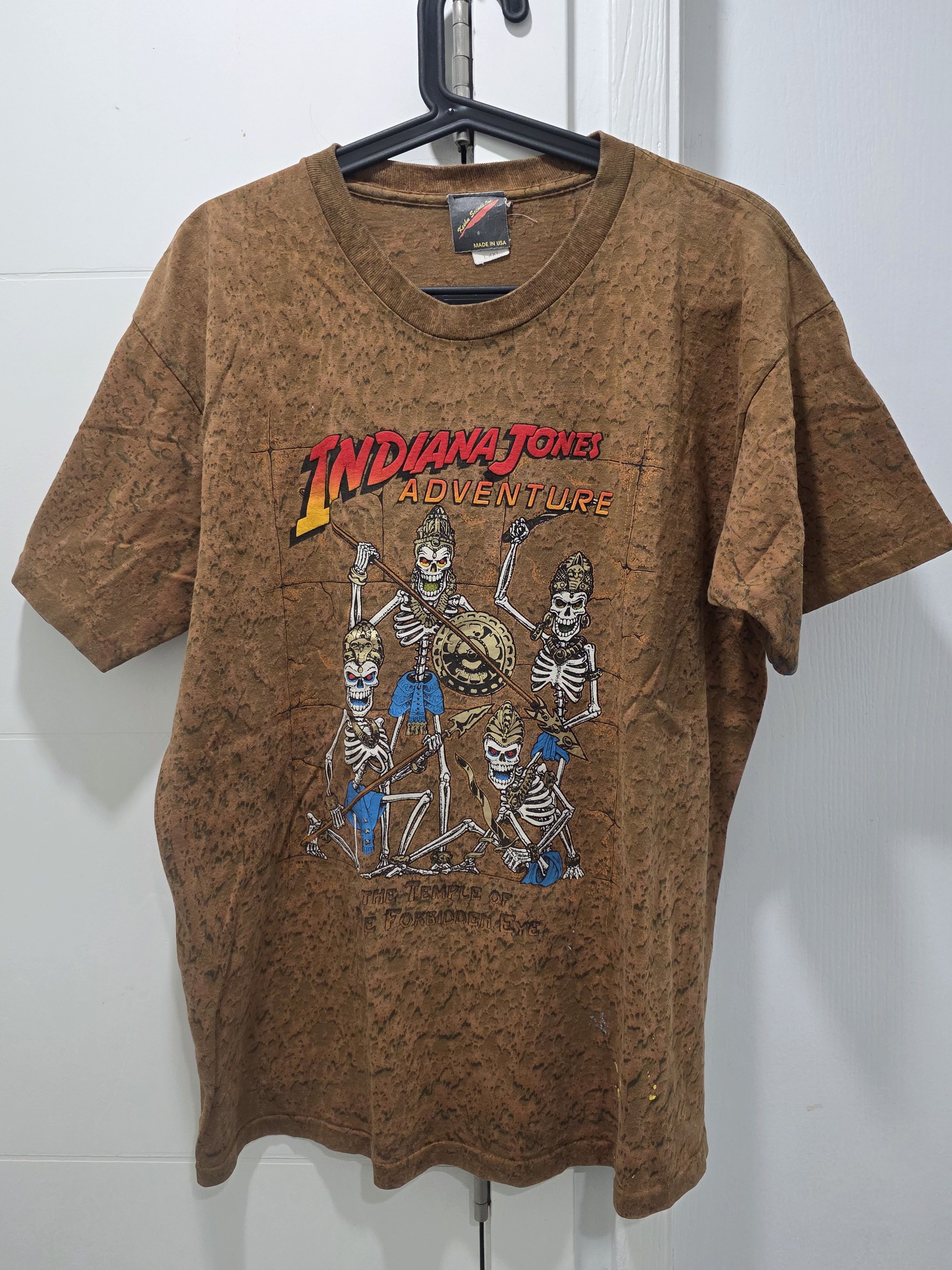 Vintage Vintage movie tee 1994 indiana jones adventure Size US L / EU 52-54 / 3 - 1 Thumbnail