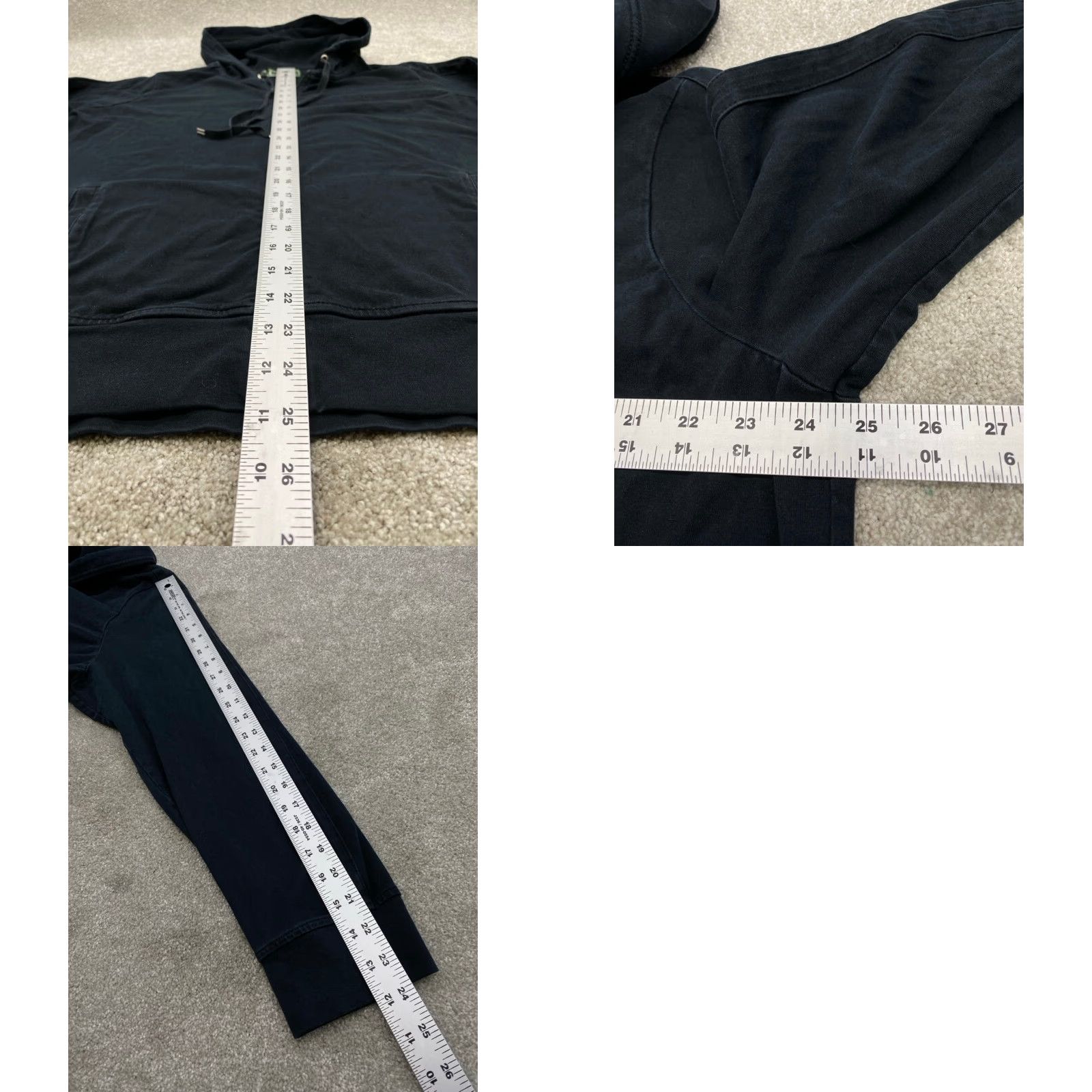 Ralph Lauren VINTAGE Ralph Lauren Active T-Shirt Hoodie Men's XL Drwastring Long Sleeve Black 5557 Size US XL / EU 56 / 4 - 8 Thumbnail