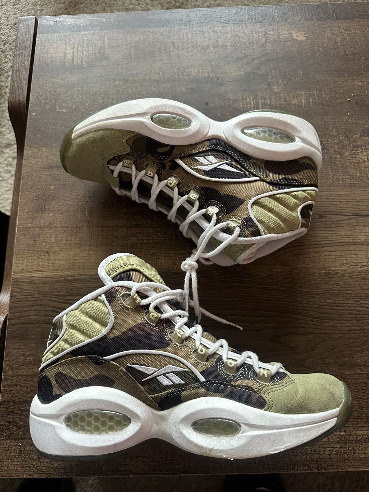 Bape × Reebok Reebok ‘Question Mid’ Bape Size US 8.5 / EU 41-42 - 2 Thumbnail