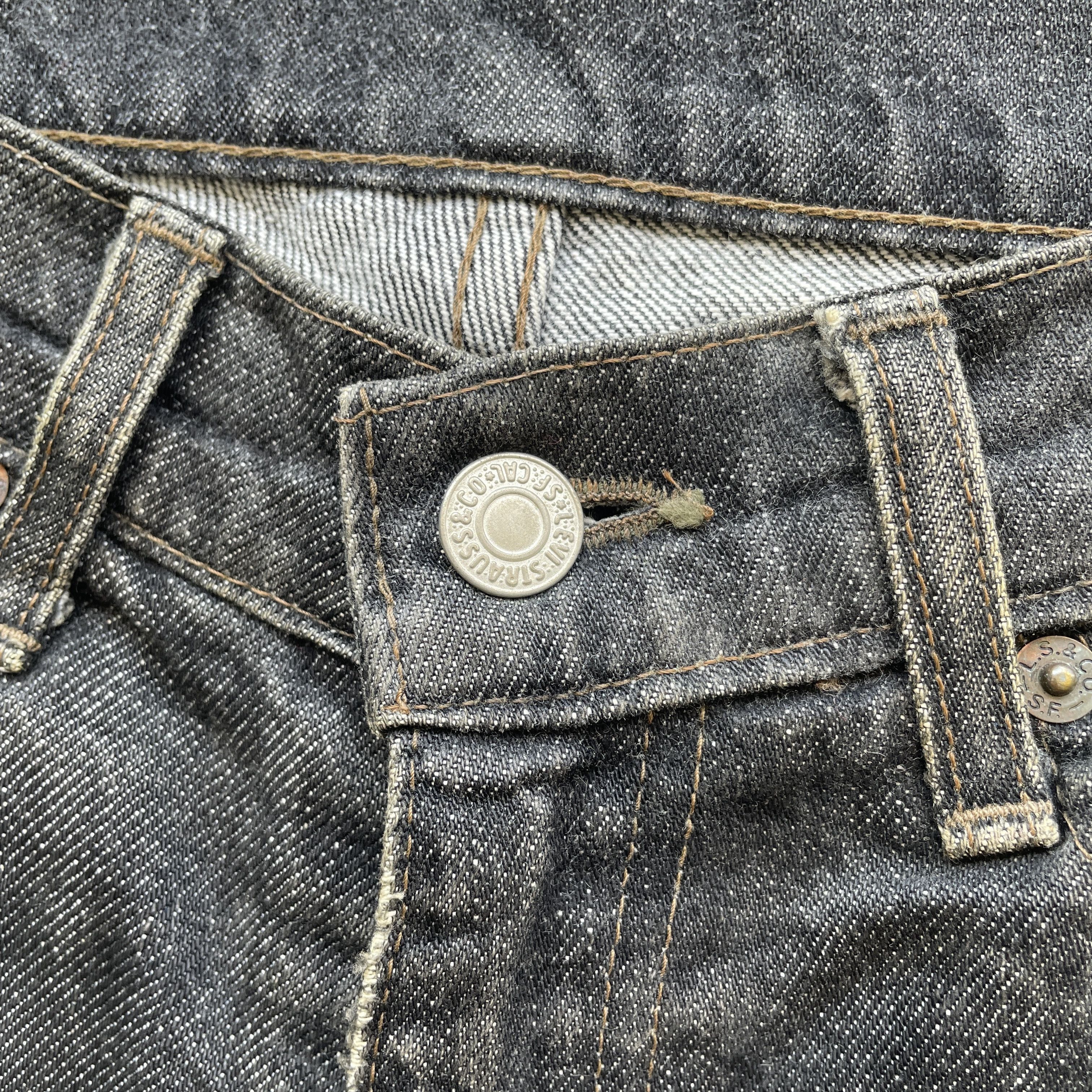 Levi's × Vintage VINTAGE LEVIS DISTRESSED JEANS BLACK FADED DENIM PANTS W31 Size US 31 - 6 Thumbnail