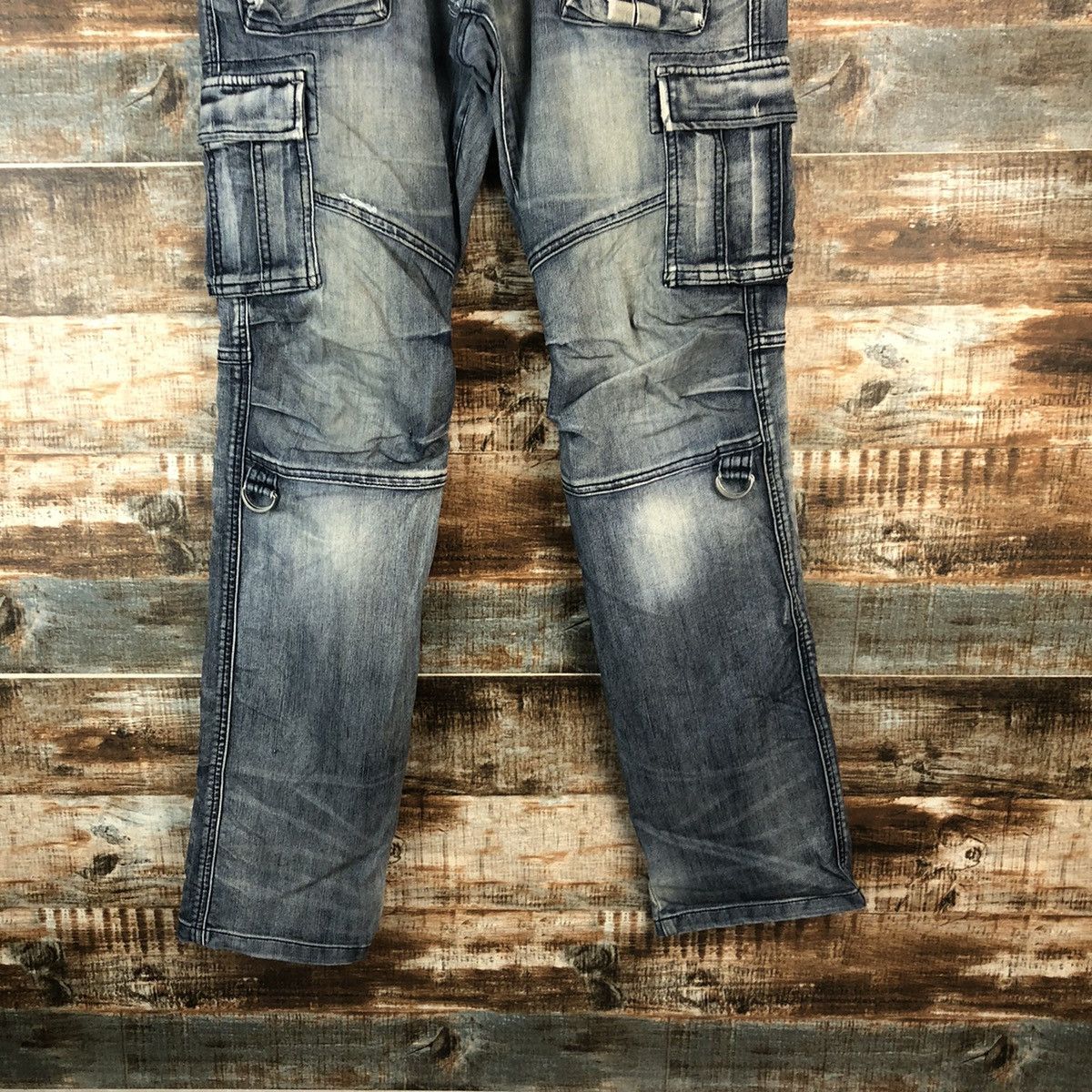 Japanese Brand DL Lyric utility Black Multipocket Denim Pants #A2070 Size US 33 - 6 Thumbnail