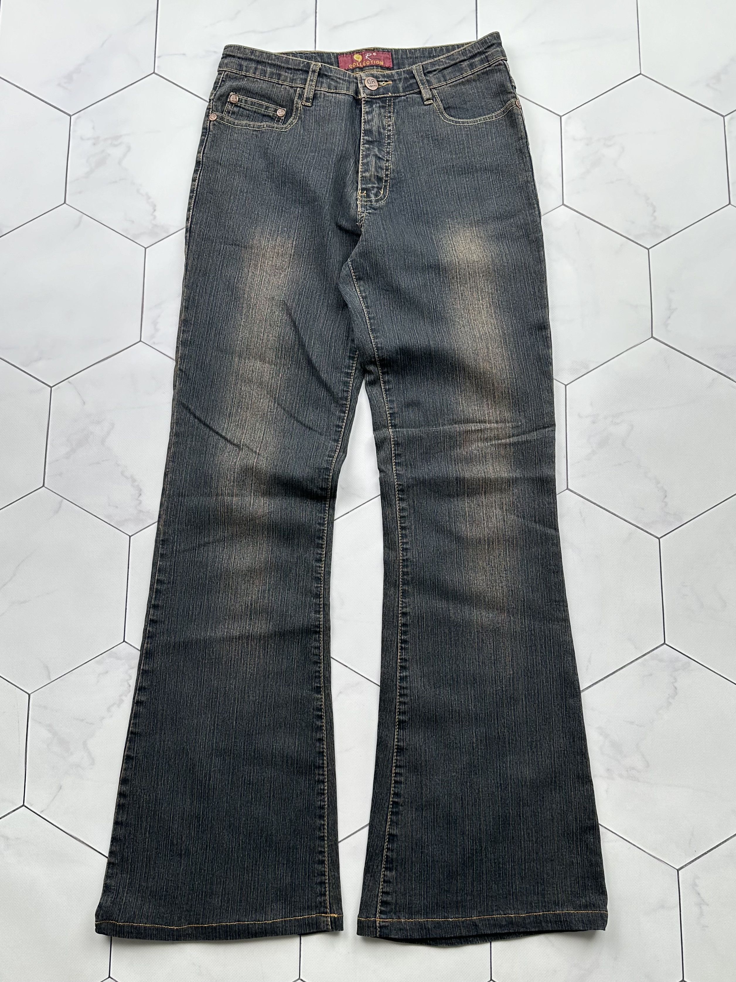 Japanese Brand Vintage Faded Flare Jeans (B521)E2 Size 27" / US 4 / IT 40 - 1 Thumbnail