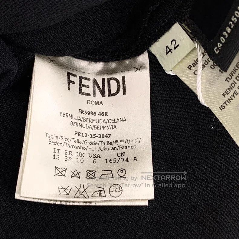 Fendi Fendi Black Side Bow Decorated Casual Short Pants Size 27" / US 4 / IT 40 - 6 Thumbnail