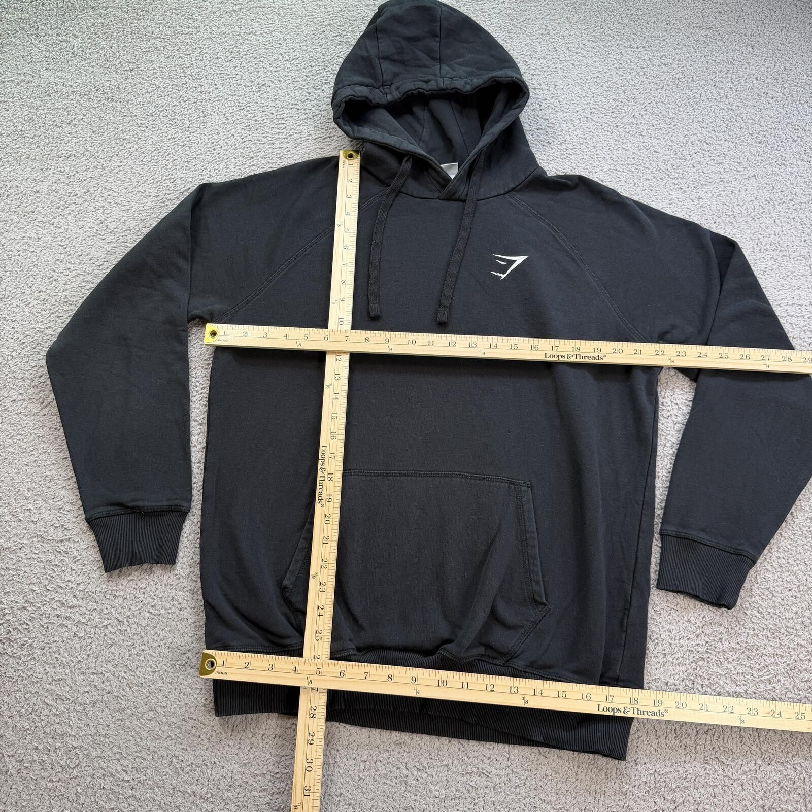 Gymshark Gymshark Black Hoodie L Men Athletic Pullover Sweatshirt Gym Size US L / EU 52-54 / 3 - 3 Thumbnail