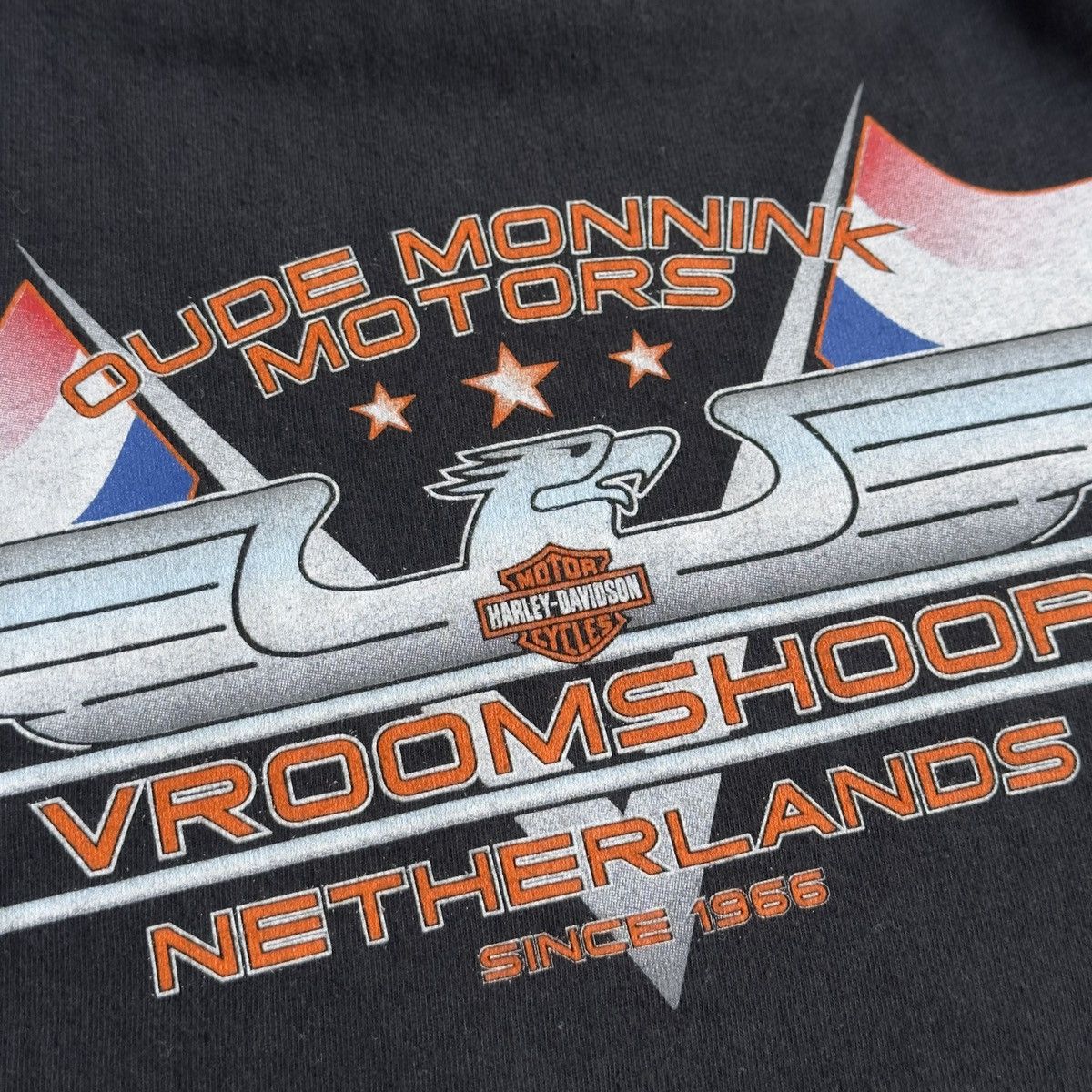 Harley Davidson Vintage 90s Harley Davidson Netherlands Tee Size US XL / EU 56 / 4 - 6 Thumbnail