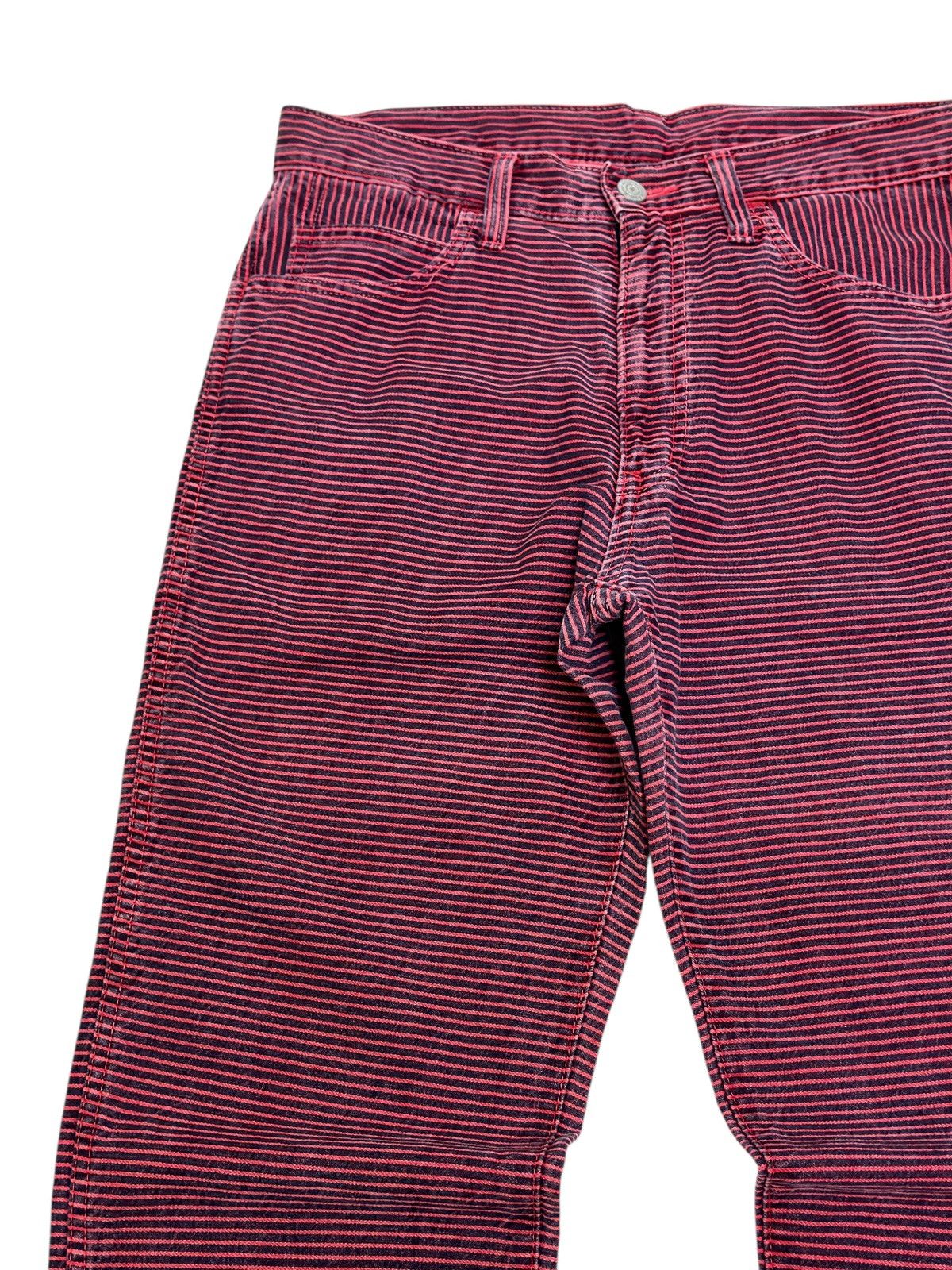 Johnbull John Bull Red Striped Pants Vintage Japanese Straight Fit Size US 30 / EU 46 - 4 Thumbnail