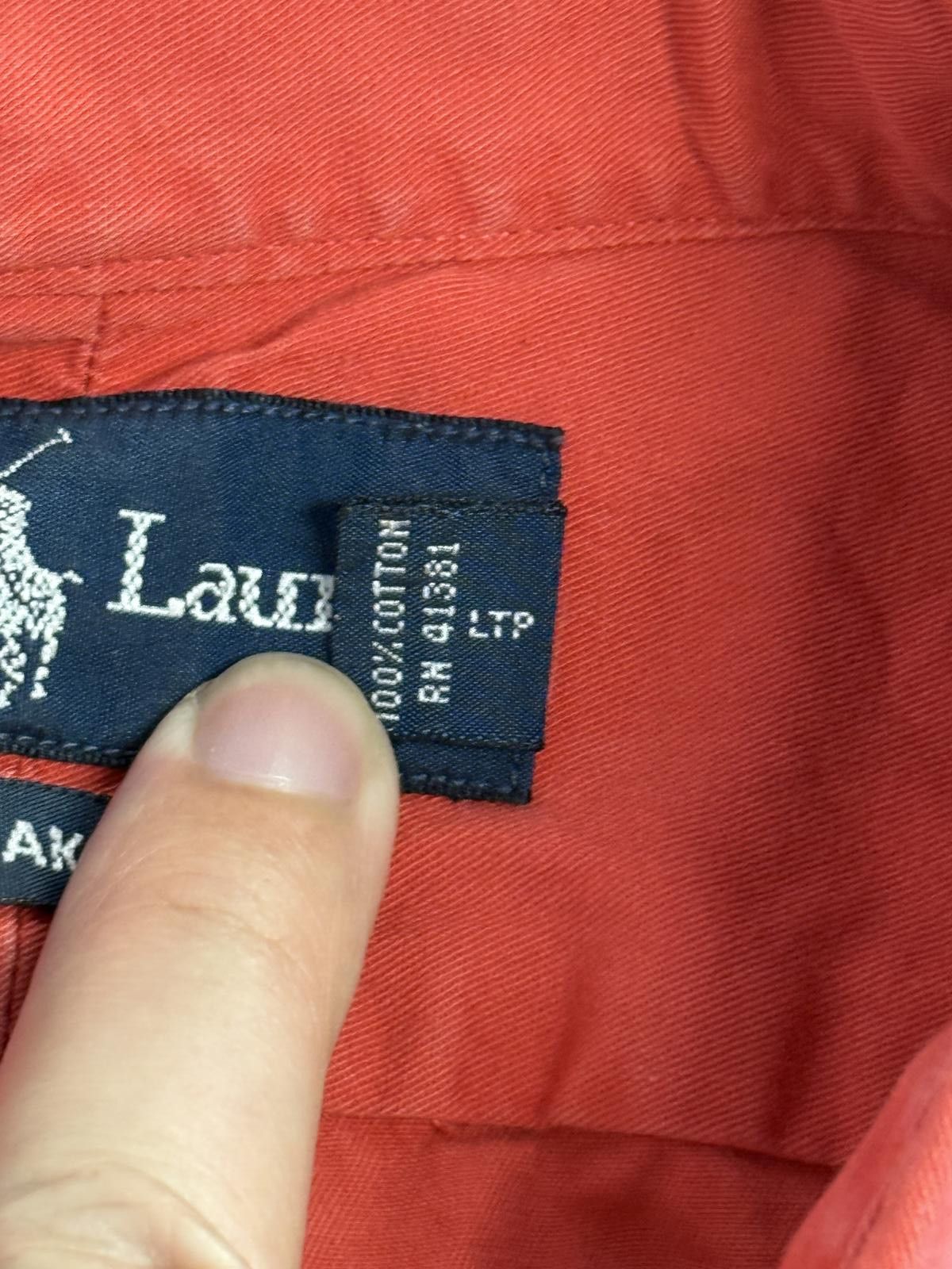 Ralph Lauren Blake Button Down LS Oxford Burnt Red - L Menswear