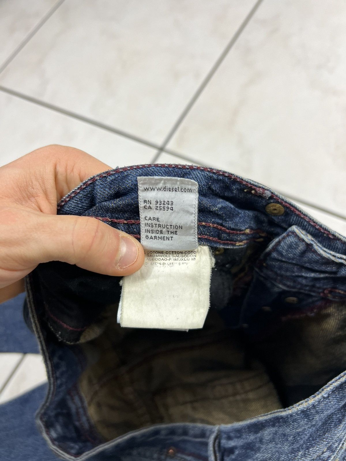 Diesel Vintage Diesel Fetzip y2k distressed denim zip jeans tribal Size US 30 / EU 46 - 16 Thumbnail
