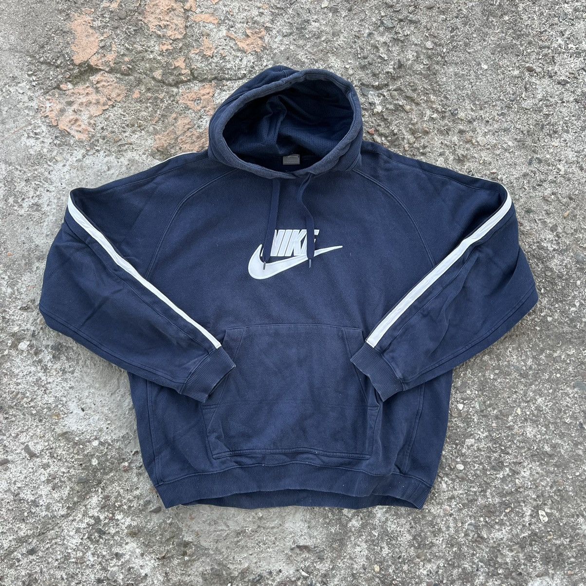 Nike × Vintage Vintage Sunfaded Y2K Nike Spellout Logo Hoodie Size US XXL / EU 58 / 5 - 1 Thumbnail
