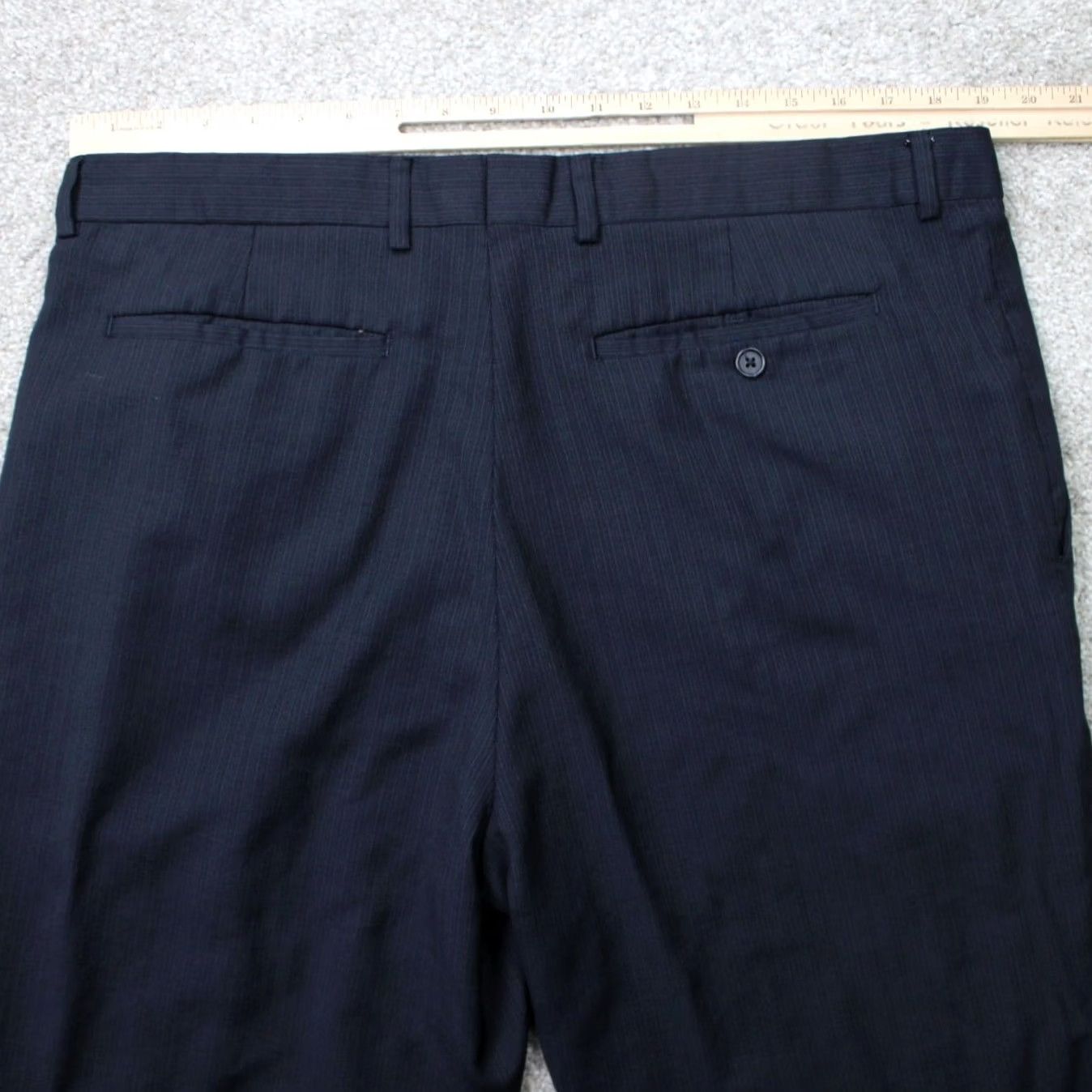 Banana Republic Banana Republic Pants Mens 38x30 Navy Blue Classic Fit 100% Wool Lined Dress Pants Slimming Comfort Straight Front Beltless Not Applicable Size US 38 / EU 54 - 6 Thumbnail