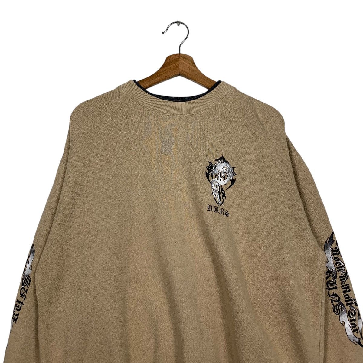 Japanese Brand RUNS Seaven War Big Logo Crewneck Sweatshirt #1602-C72 Size US L / EU 52-54 / 3 - 4 Thumbnail