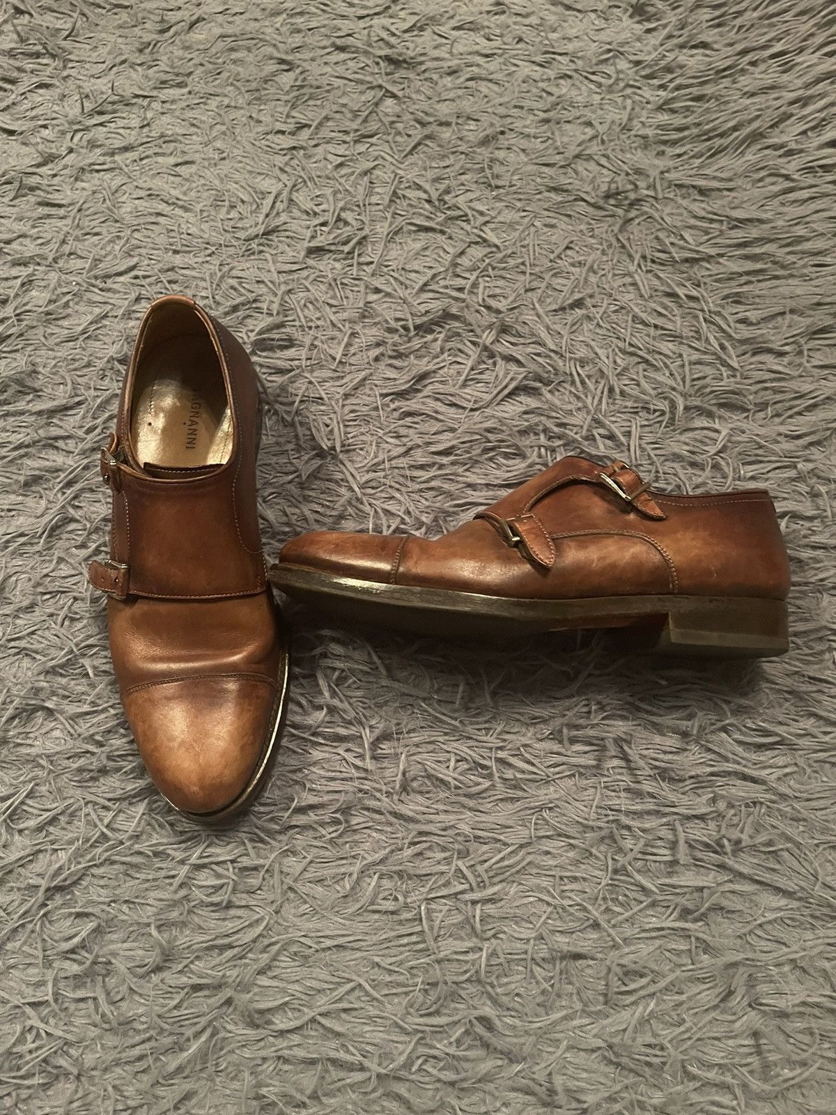 image of Genuine Leather (Rrp 460$) Magnanni Real Leather Shoes in Beige, Men's (Size 7)