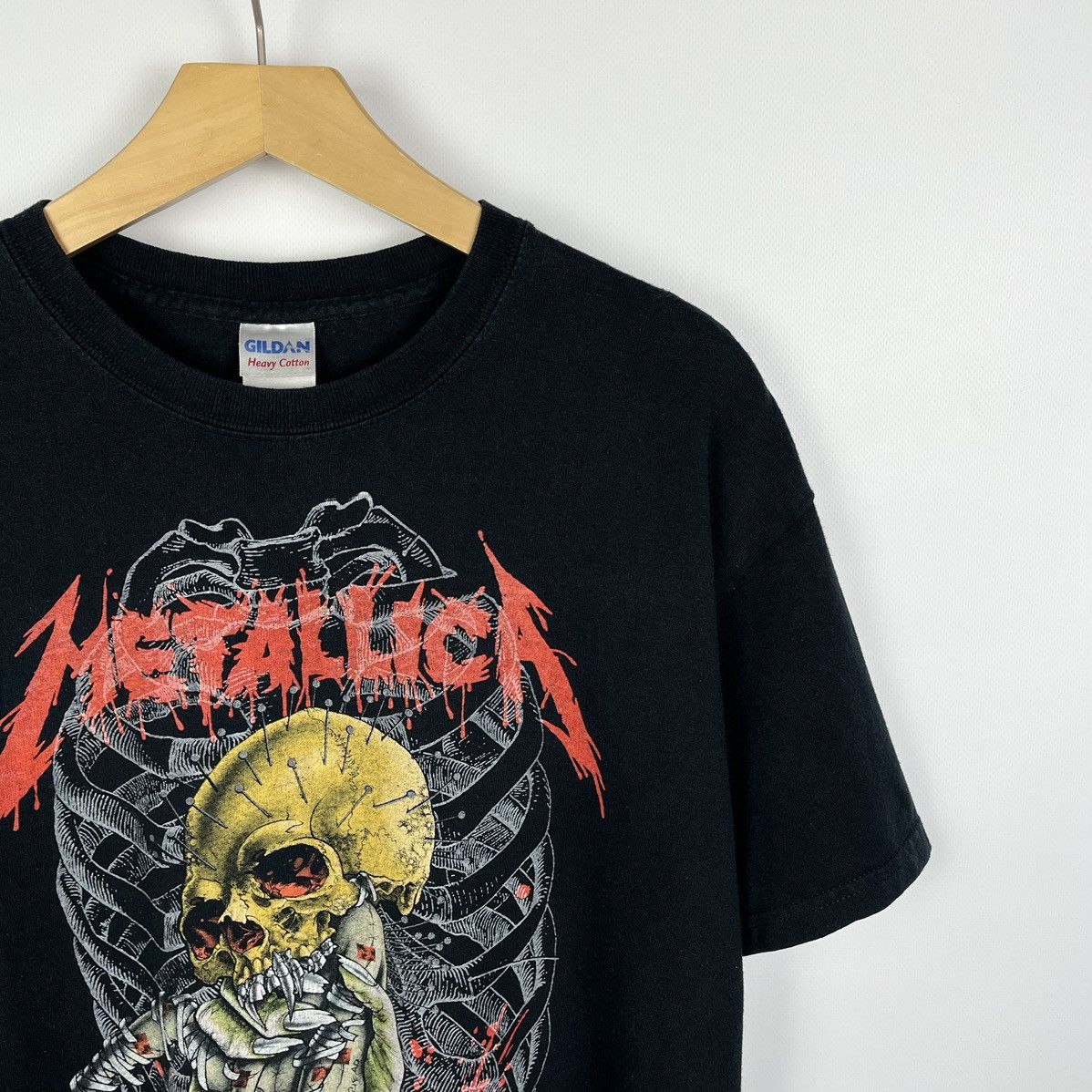 Band Tees Vintage Metallica Pushead Rare Rock Band T Shirt 2000’s Size US M / EU 48-50 / 2 - 2 Thumbnail