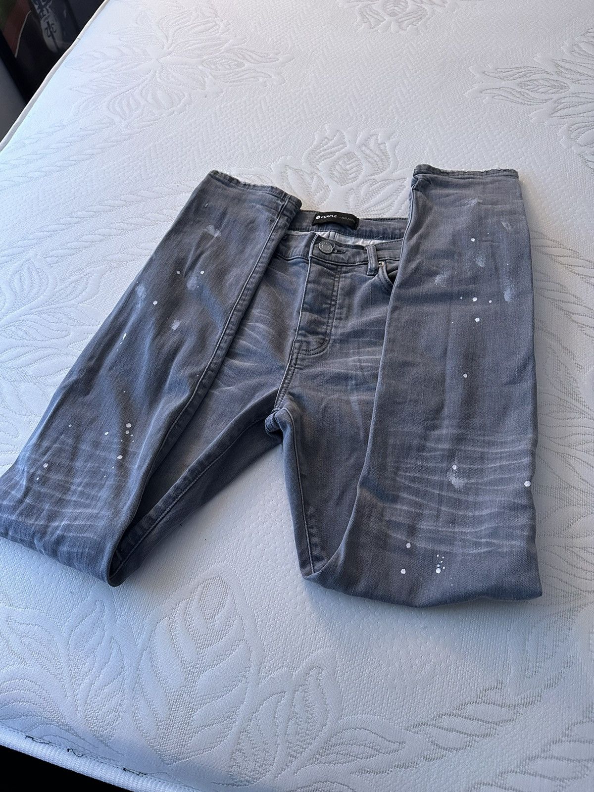 Purple Brand Grey skinny jeans Size US 29 - 3 Thumbnail