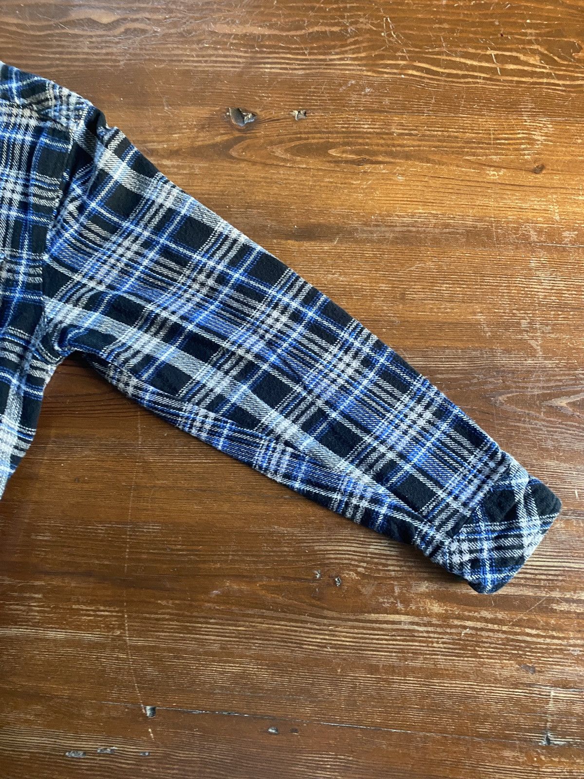 Dickies Dickies Blue Black White Plaid Flannel Thick Button Up Size US M / EU 48-50 / 2 - 9 Thumbnail