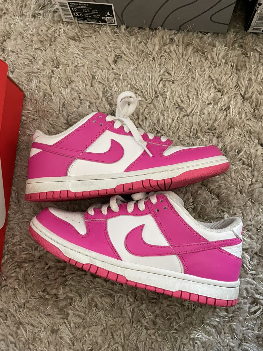 Nike Nike Dunk Low Laser Fushsia Size US 5.5 / EU 38 - 2 Thumbnail