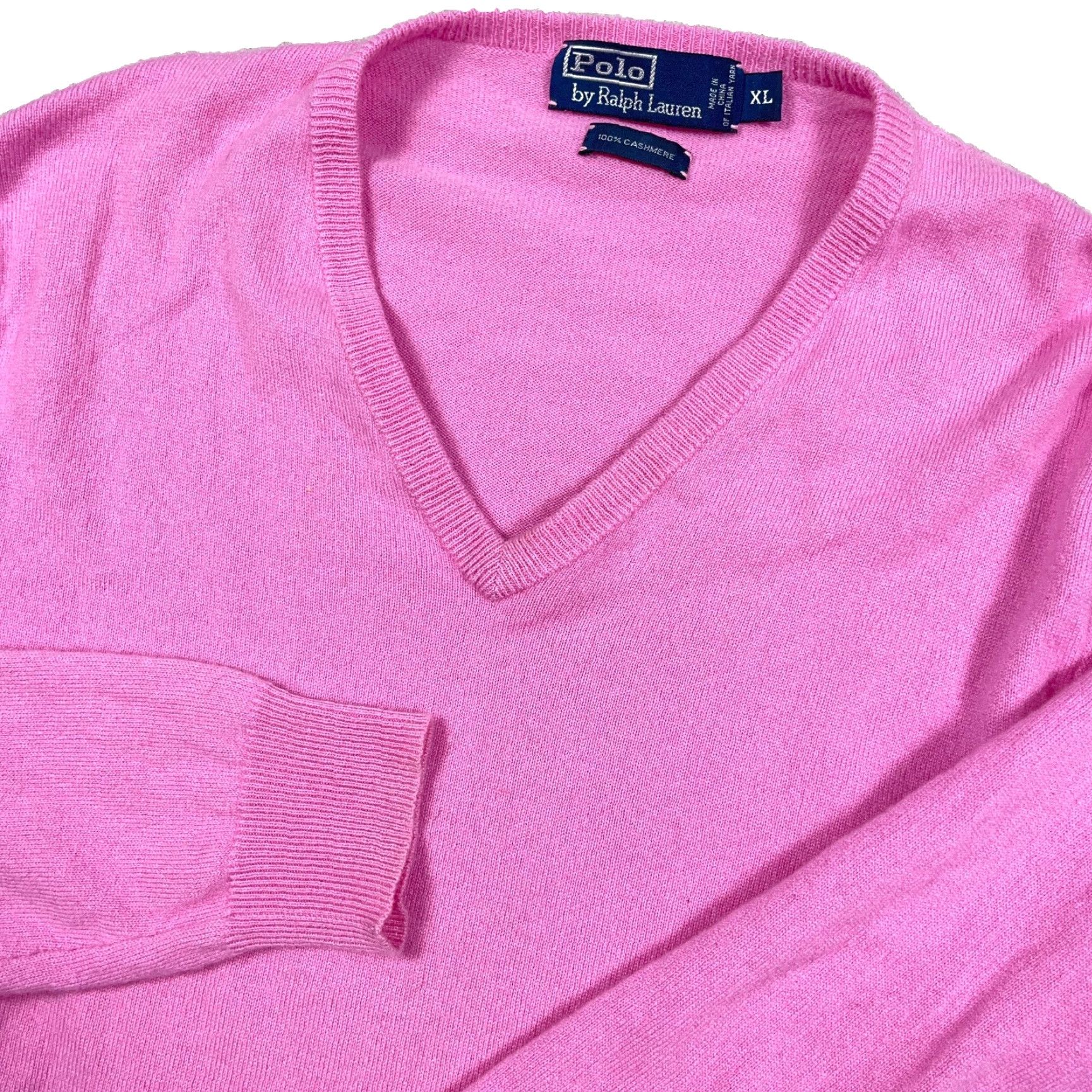 Polo Ralph Lauren Polo Ralph Lauren Sweater Women XL 100% Cashmere V Neck Pullover Thin Size XL / US 12-14 / IT 48-50 - 2 Thumbnail