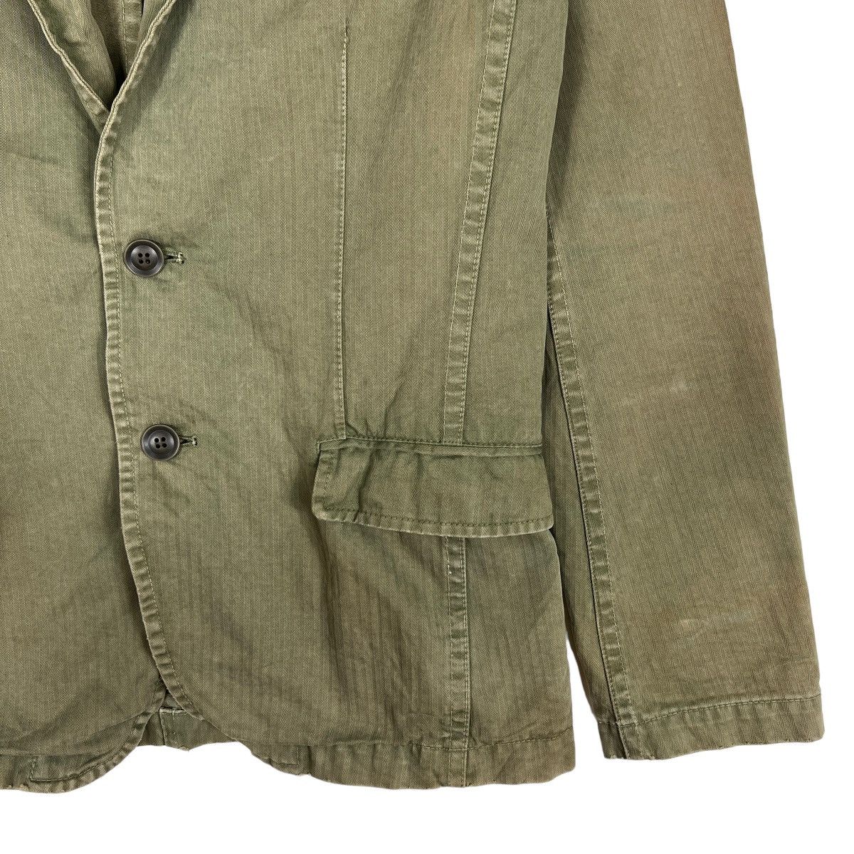 Lounge Lizard 🔥 LOUNGE LIZARD HARRINGBONE TWILL BLAZER JACKET Size US S / EU 44-46 / 1 - 5 Thumbnail