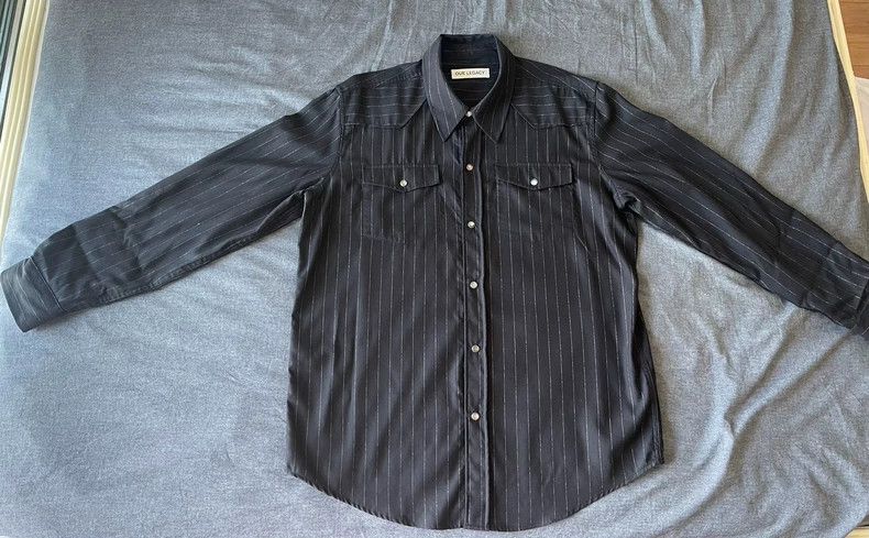 Our Legacy Our LegacyBlack striped shirt Size US M / EU 48-50 / 2 - 1 Thumbnail