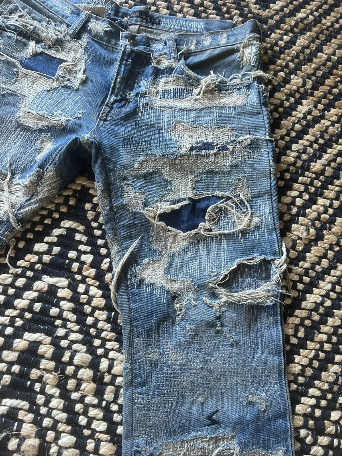 Undercover Undercover AW05 “Arts & Crafts” Blue 85 Denim Size US 31 - 6 Thumbnail