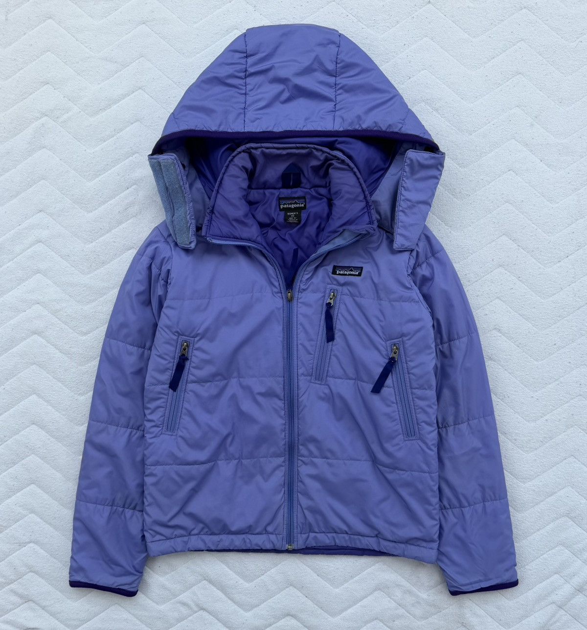 Patagonia Patagonia Purple Puffer Hooded Jacket Size XS / US 0-2 / IT 36-38 - 2 Thumbnail