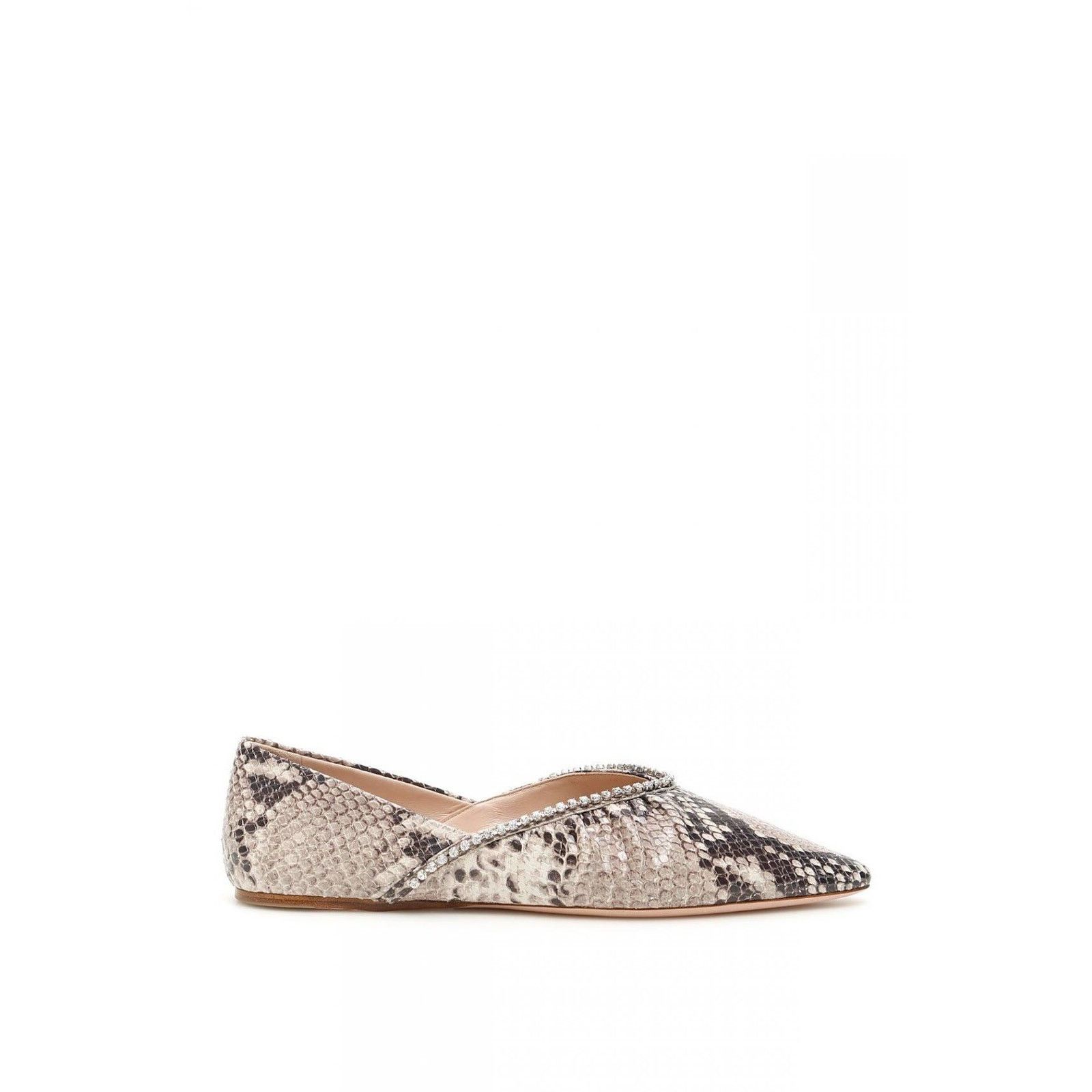 Miu Miu Miu Miu Python Print Flats sz. 37 eu Size US 7 / IT 37 - 7 Thumbnail