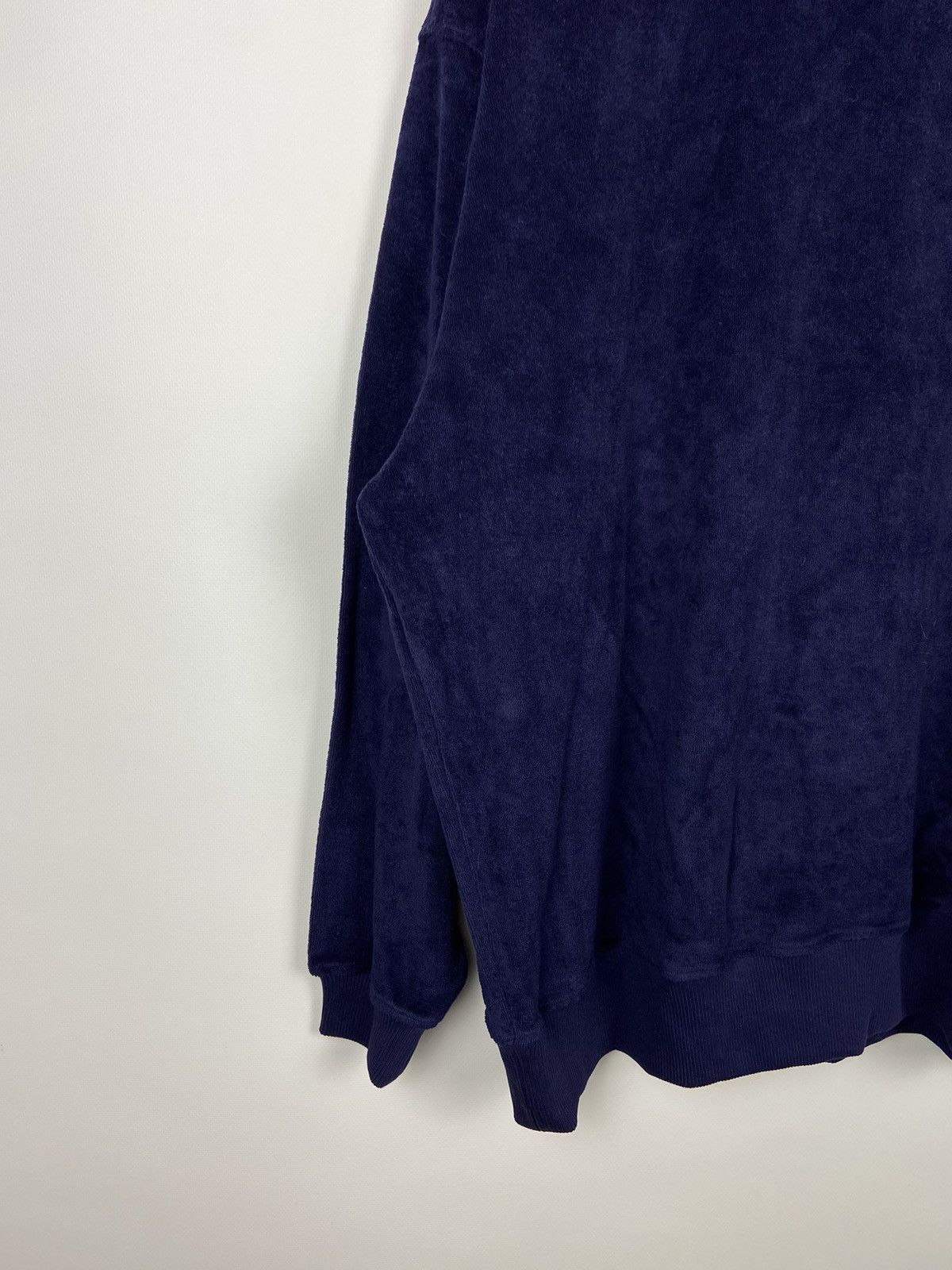 YMC YMC Daisy Terry Towelling Crew Sweatshirt Mens Blue Sz XL Size US XL / EU 56 / 4 - 6 Thumbnail