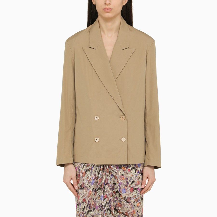 Dries Van Noten Voly cupro and cotton jacket ジャケット Dries Van Noten Voly Jacket Beige