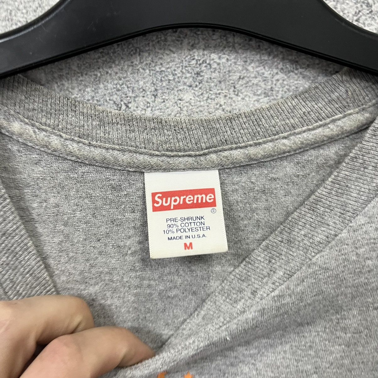 Supreme Supreme T-Shirt Big Logo Grey Size US M / EU 48-50 / 2 - 9 Thumbnail