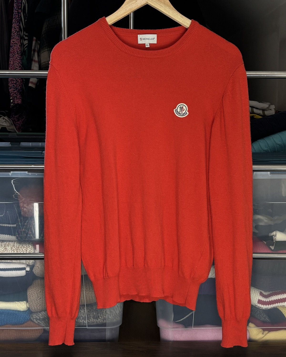 Moncler Vintage Virgin Knit Wool Sweater Maglione Tricot