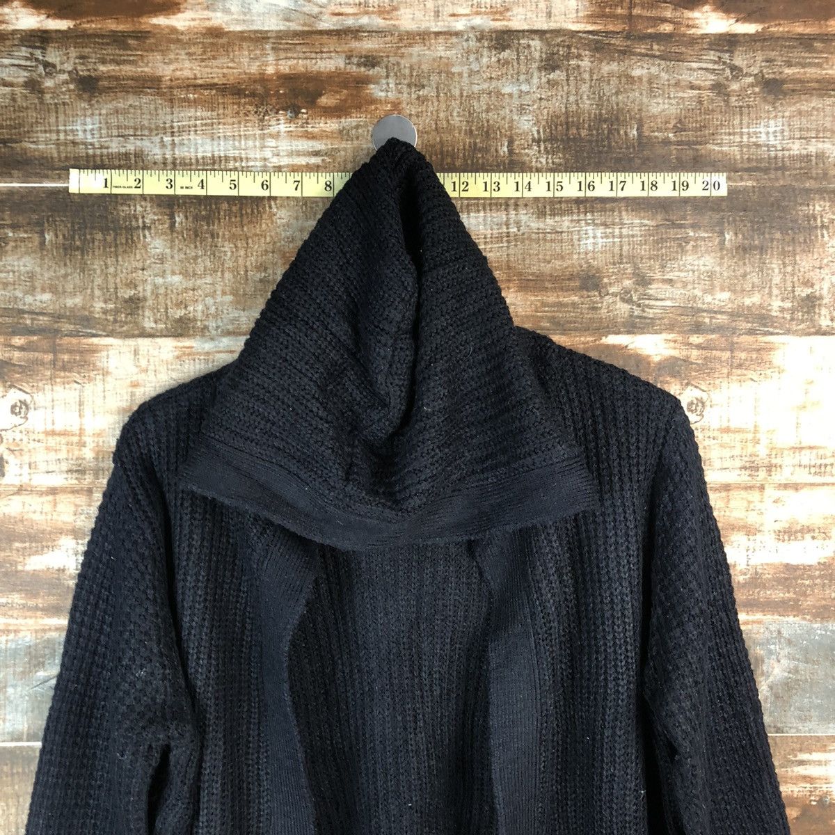 Homespun Knitwear Gantiel Dark Blue Cardigan Hoodie Knitwear #A1816 Size US M / EU 48-50 / 2 - 4 Thumbnail
