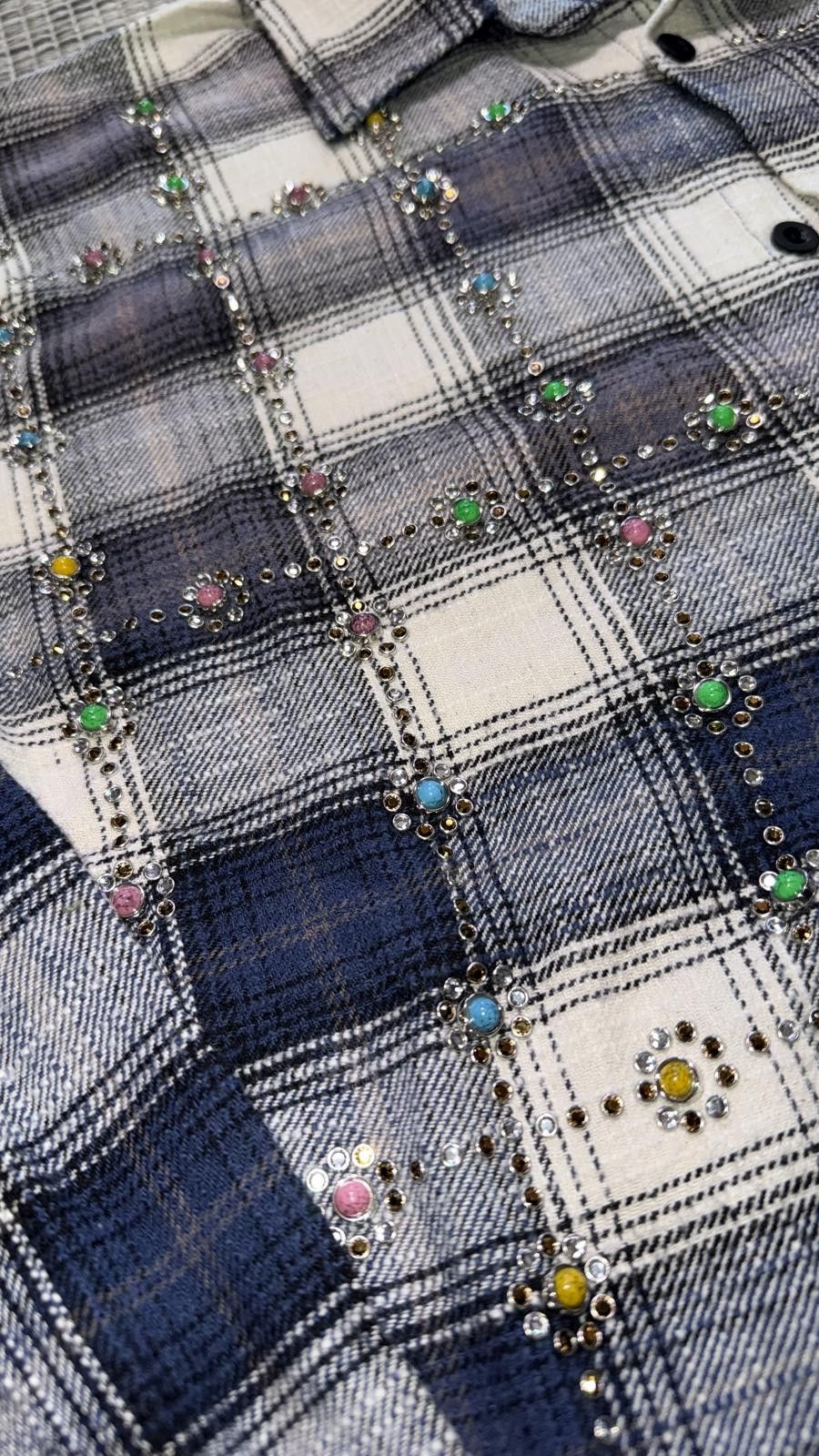 Vale Vale Forever Sky Gems Men's Long Sleeve Flannel Size US XL / EU 56 / 4 - 2 Thumbnail