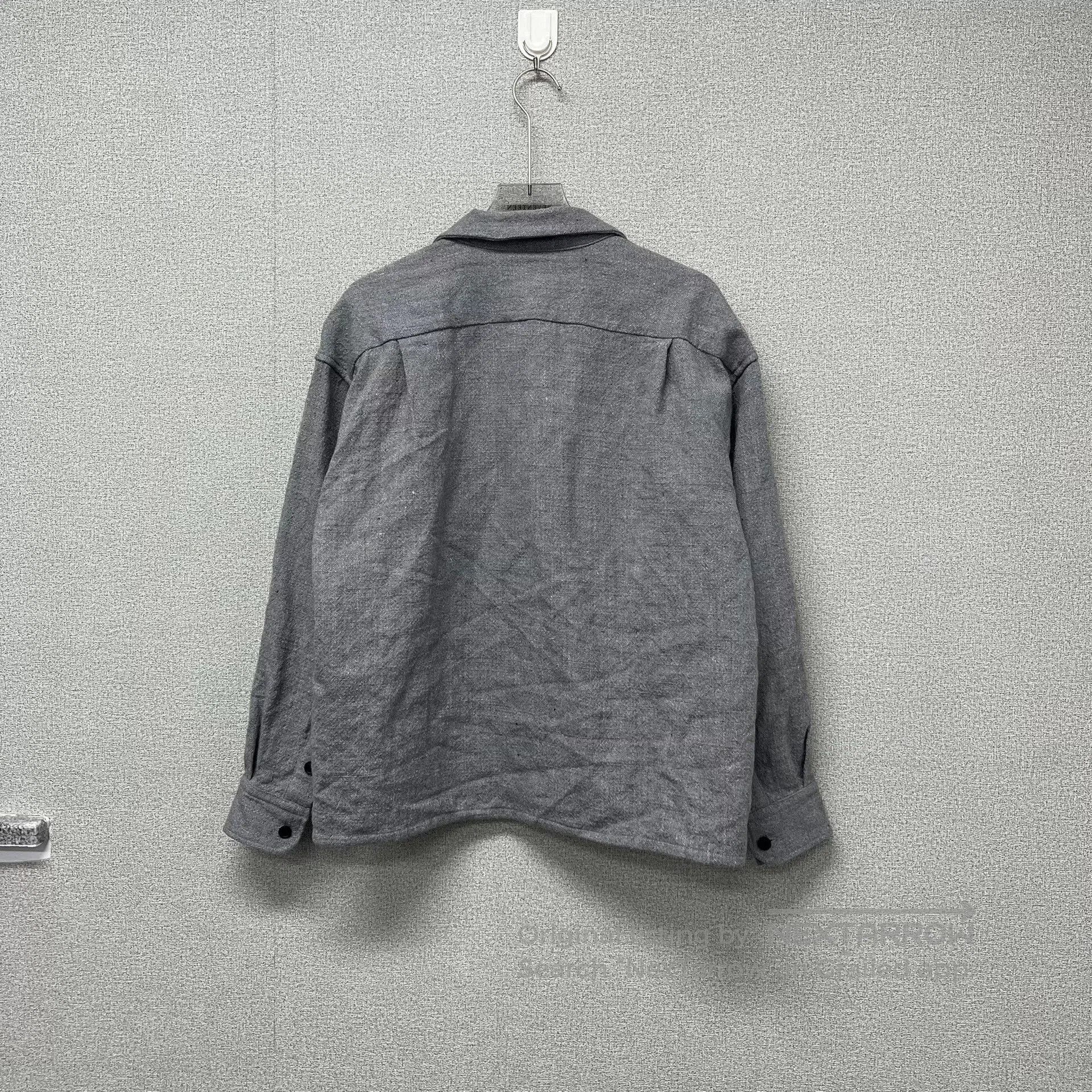 Visvim Visvim Gray Cuban Collar Button-Up Shirt. Size US M / EU 48-50 / 2 - 2 Thumbnail