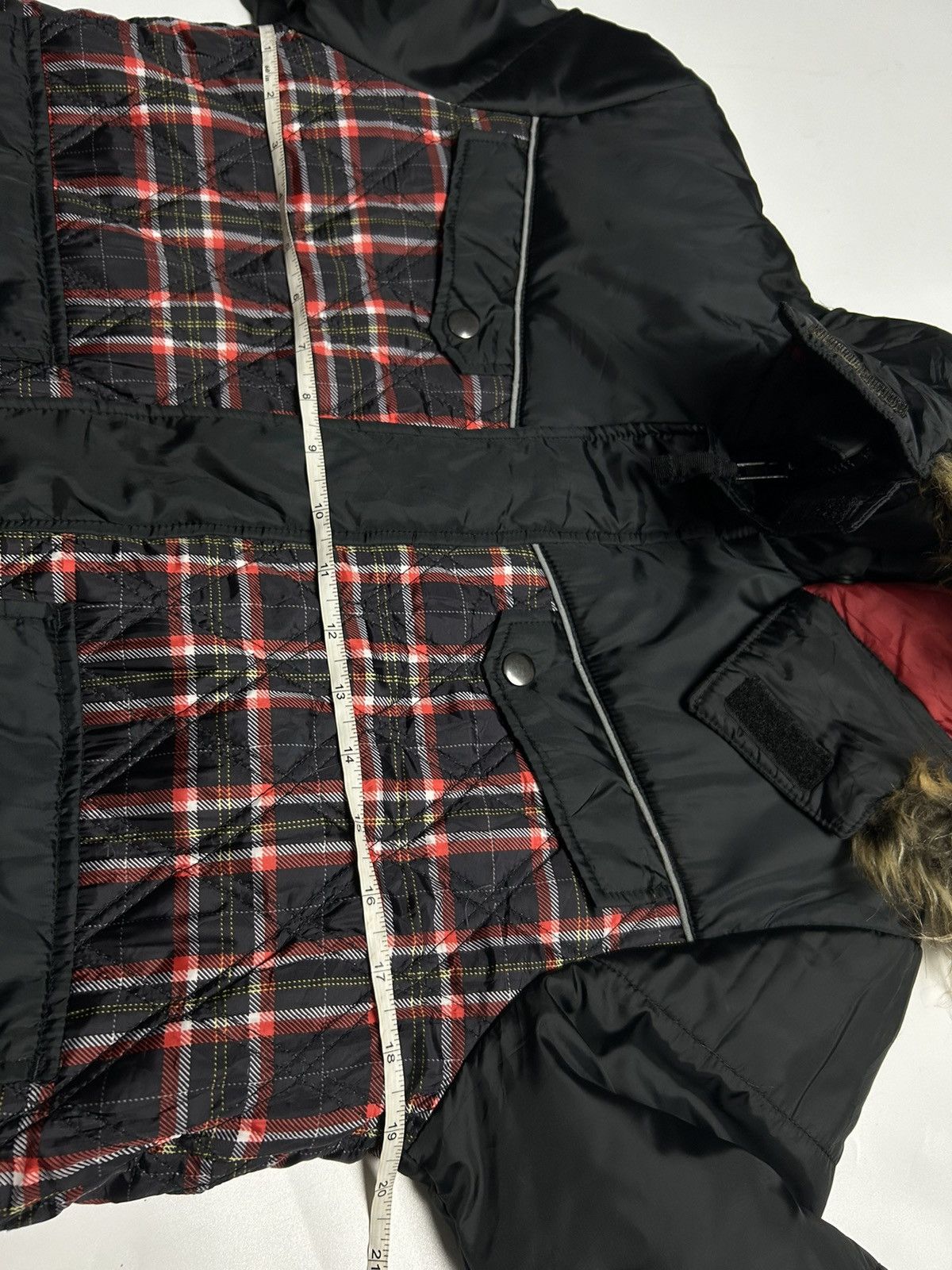 Japanese Brand GOOD DAY FAUX FUR HOODIE MULTI POCKET JACKET Size US S / EU 44-46 / 1 - 5 Thumbnail
