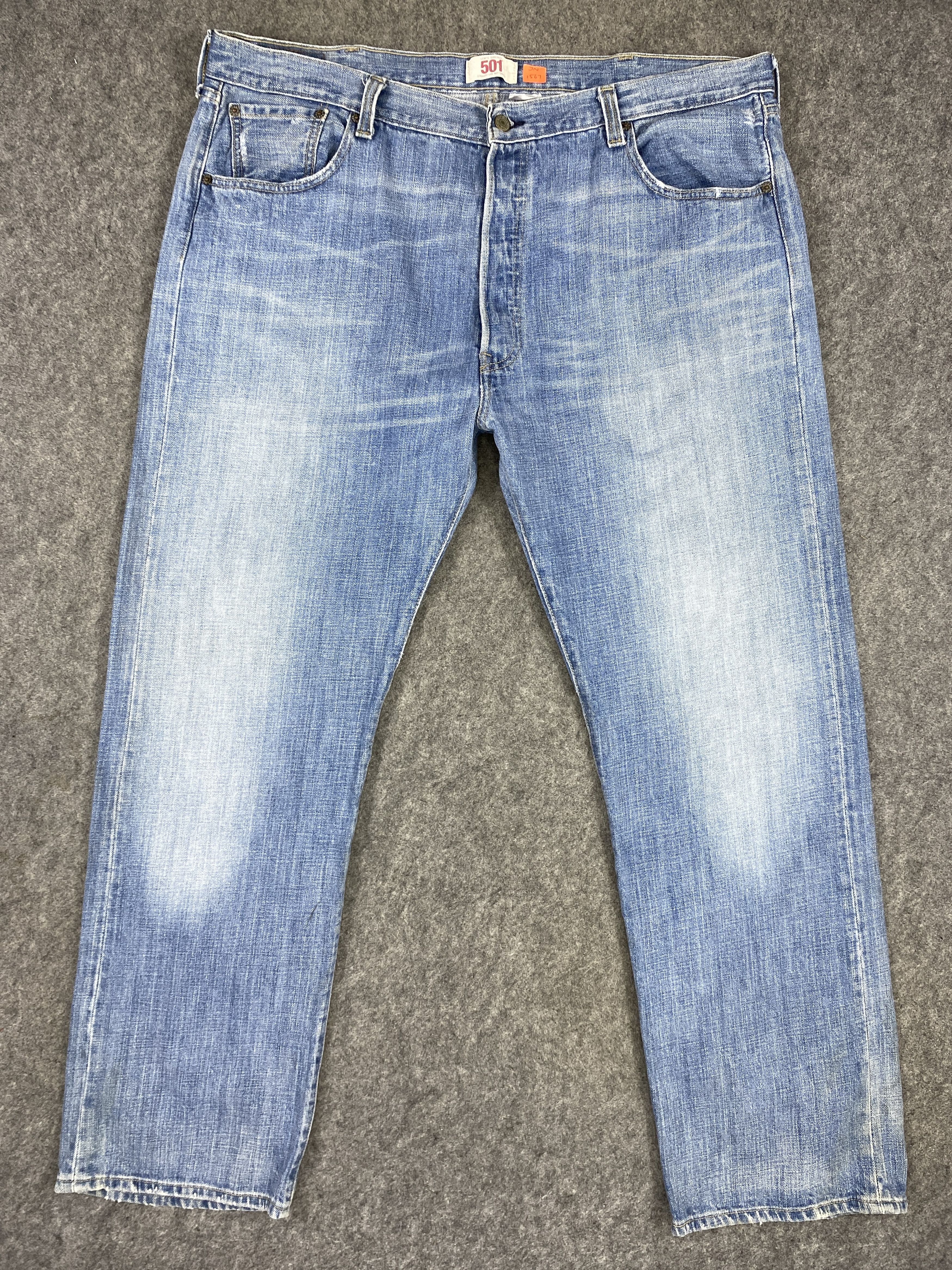 image of Distressed Denim x Levis Blue Wash Vintage Levi's 501 Jeans 42X32.5 Denim -Jn1567, Men's