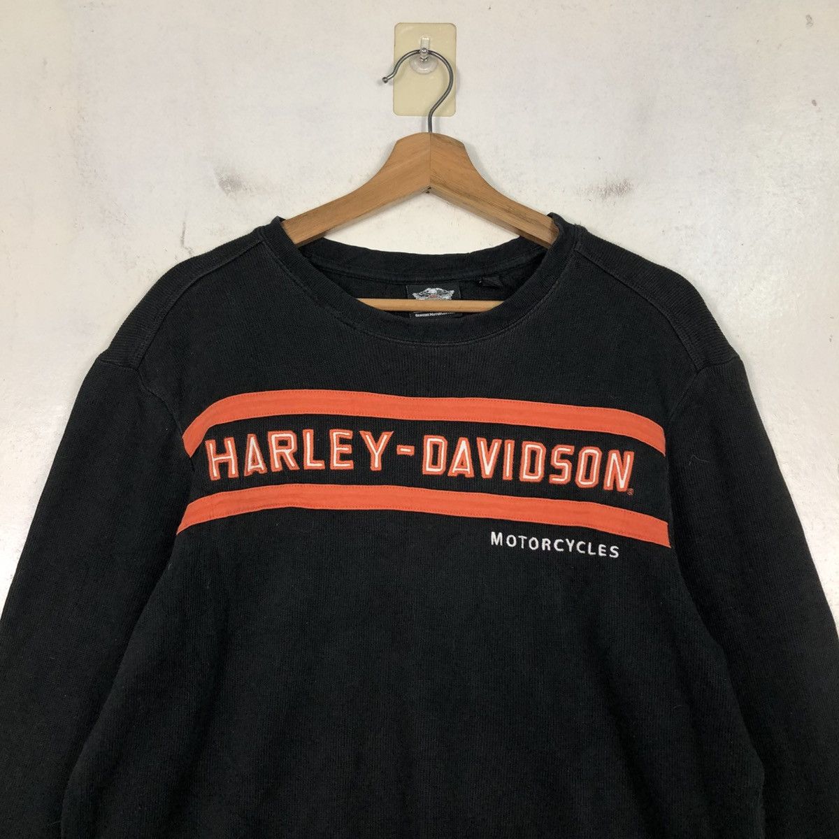 Harley Davidson 📌Vintage Sweatshirt Harley Davidson Big Logo Design Size US M / EU 48-50 / 2 - 5 Thumbnail