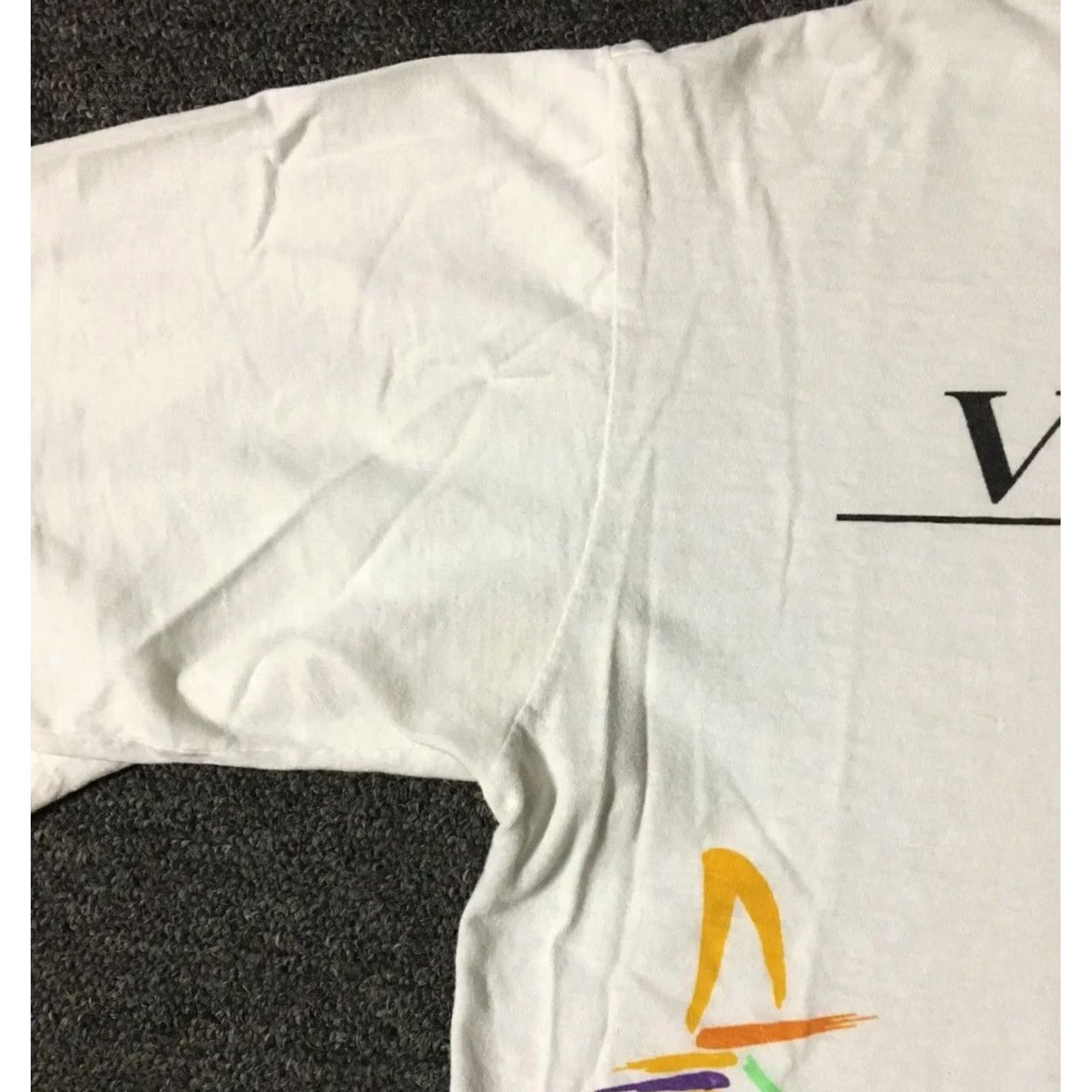 Vintage VINTAGE Venice Italy Gondola Shirt S White 80s 90s Vaporwave Grunge USA Mens T-Shirt Single Stitch Classic Fit Small Size US S / EU 44-46 / 1 - 6 Thumbnail