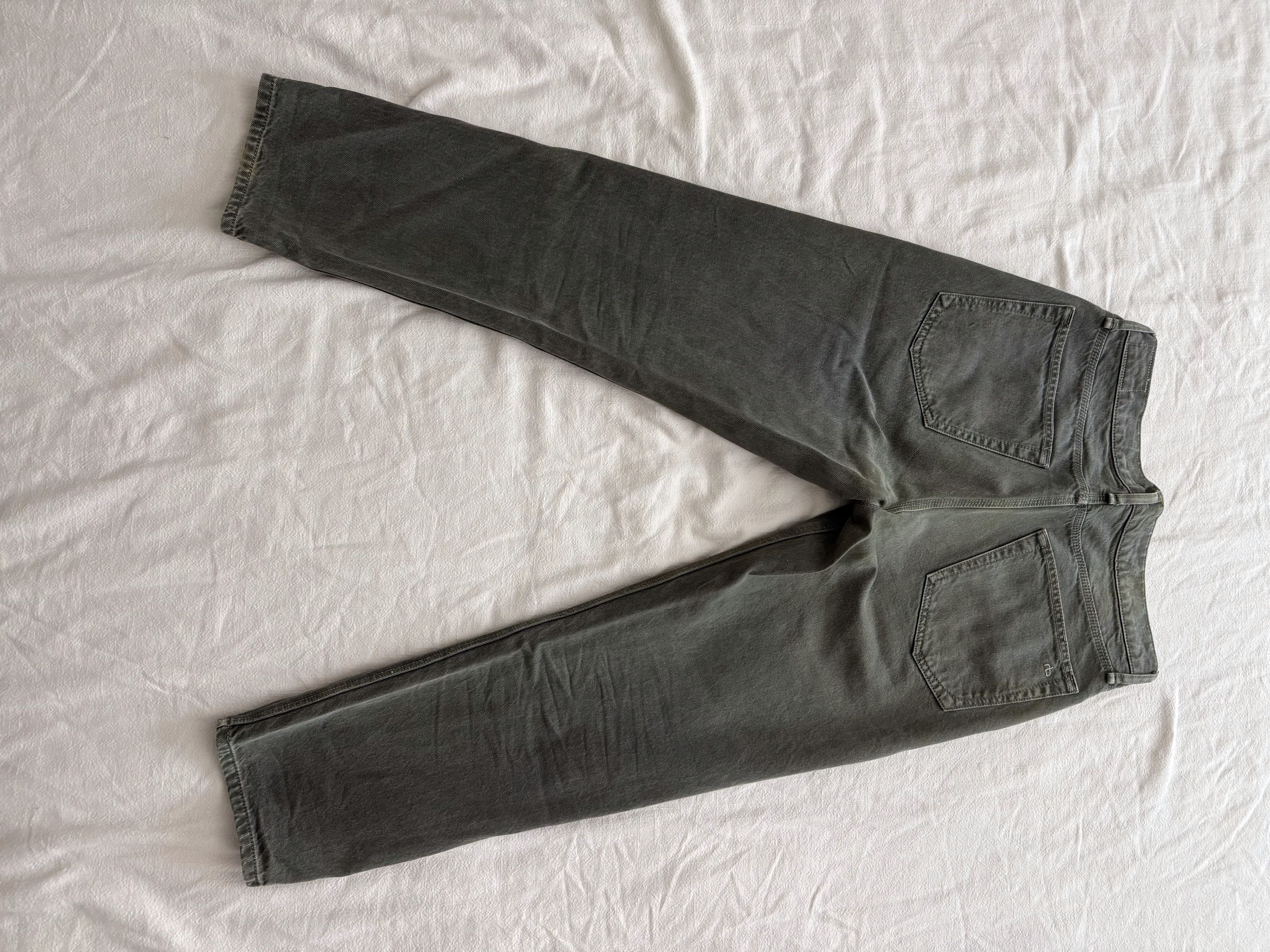 Rag & Bone Rag & Bone Beck Jean Moss Relaxed Cropped Button Fly Size US 29 - 2 Thumbnail