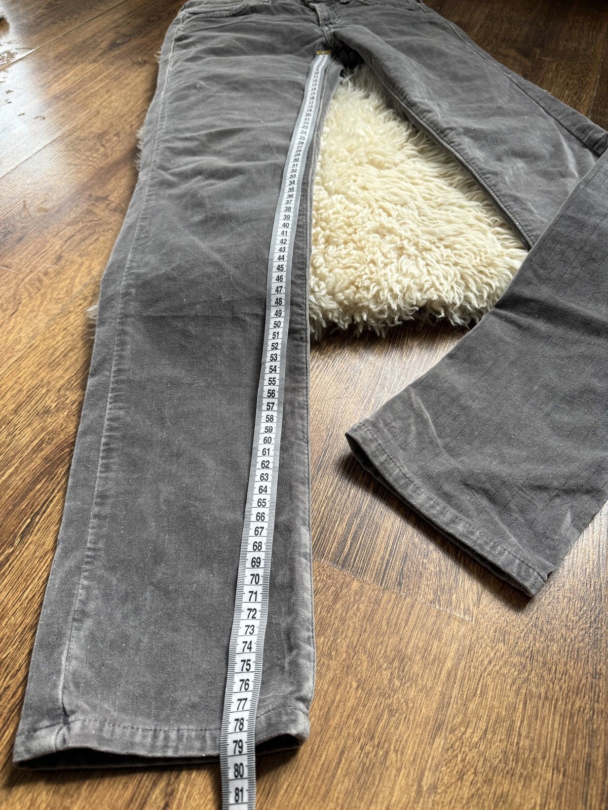 Jacob Cohen Jacob Cohën Velvet Trousers Size 27 Grey Jeans Size 27" / US 4 / IT 40 - 12 Thumbnail