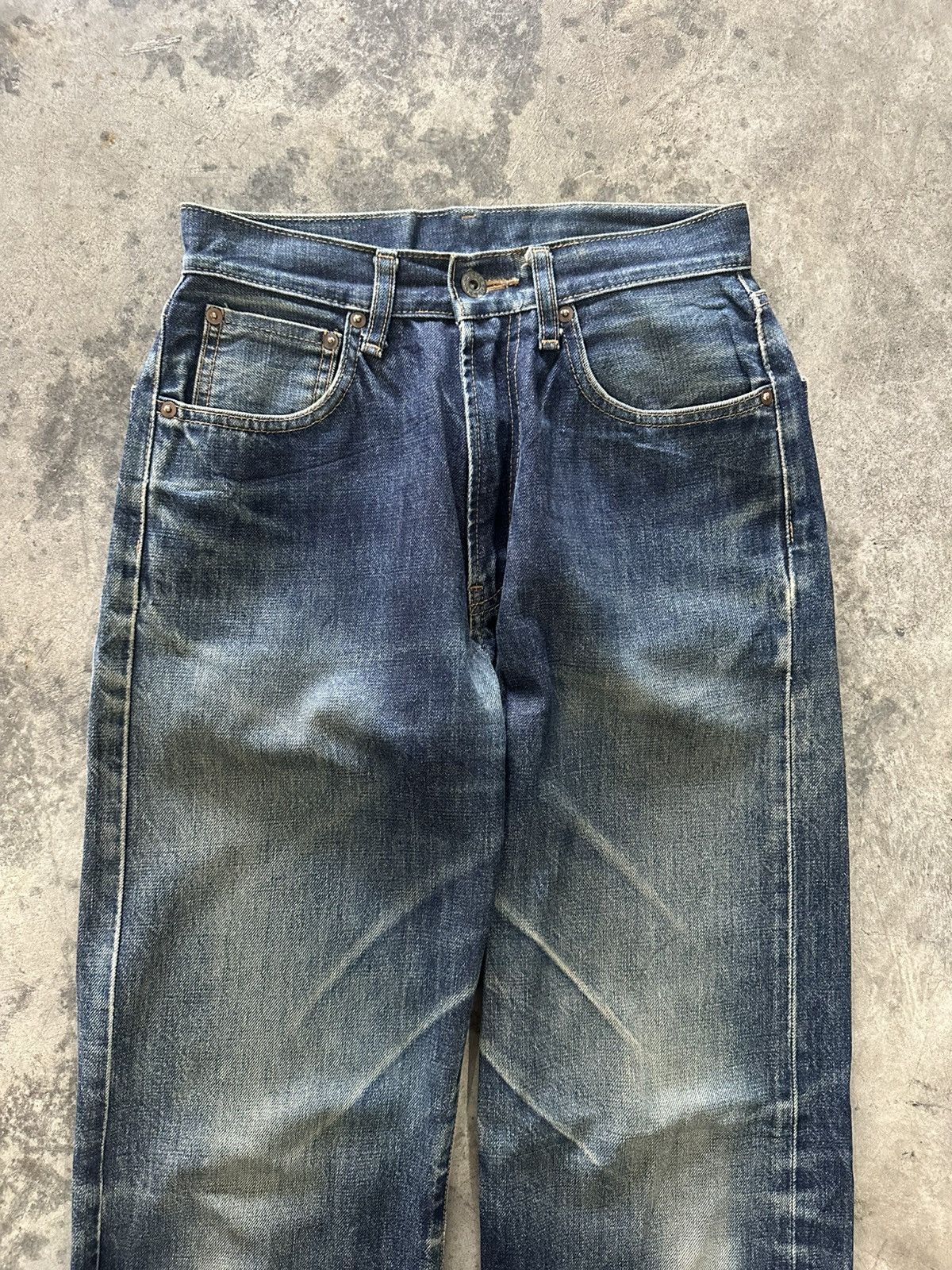 Tornado Mart UCW Distress Mudwash Selvedge Jeans Size US 26 / EU 42 - 2 Thumbnail