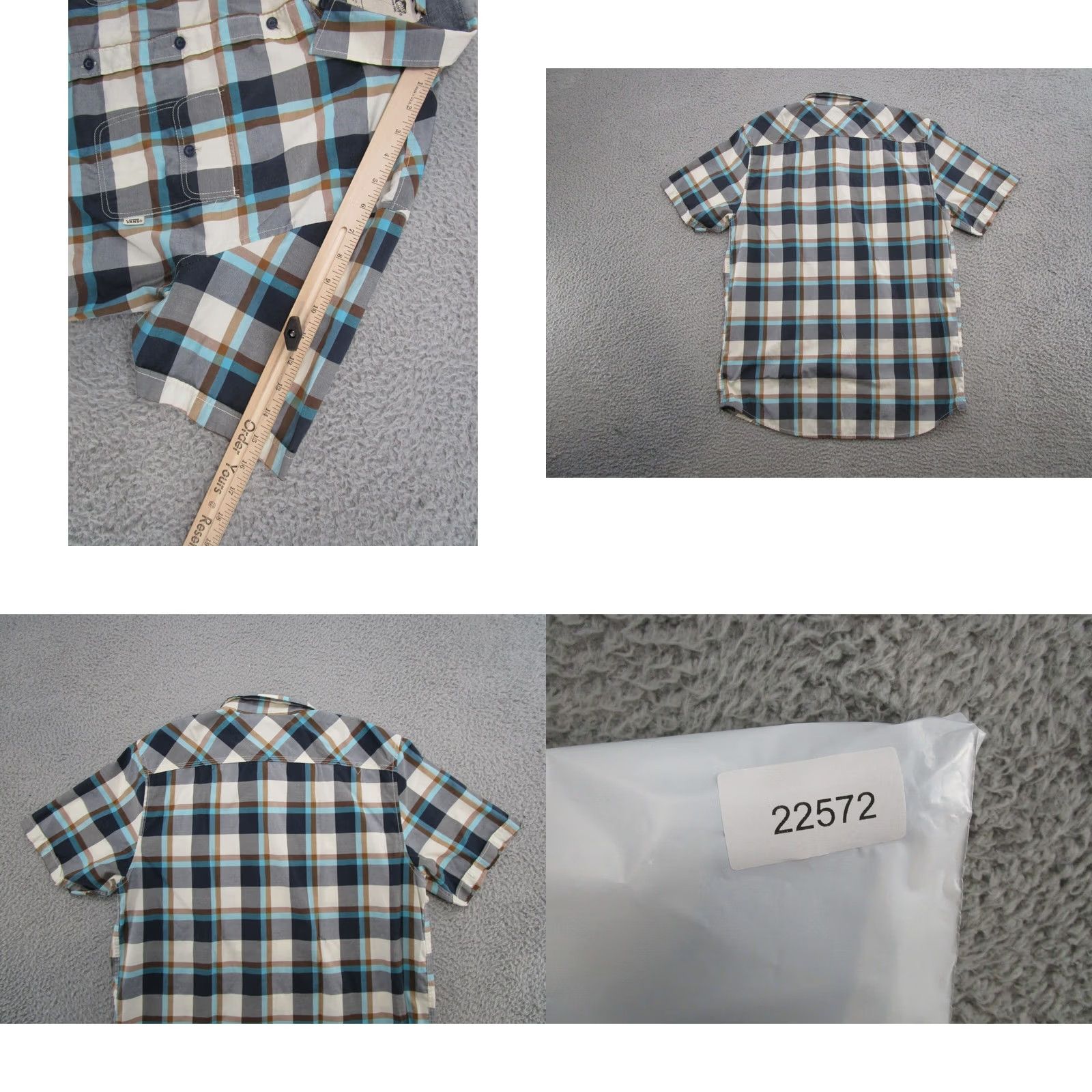 Vans VANS Plaid Short Sleeve Button-Up Shirt M Mens Multicolor Pattern 90s Preppy Pocket Off the Wall Shirt Size US M / EU 48-50 / 2 - 8 Thumbnail
