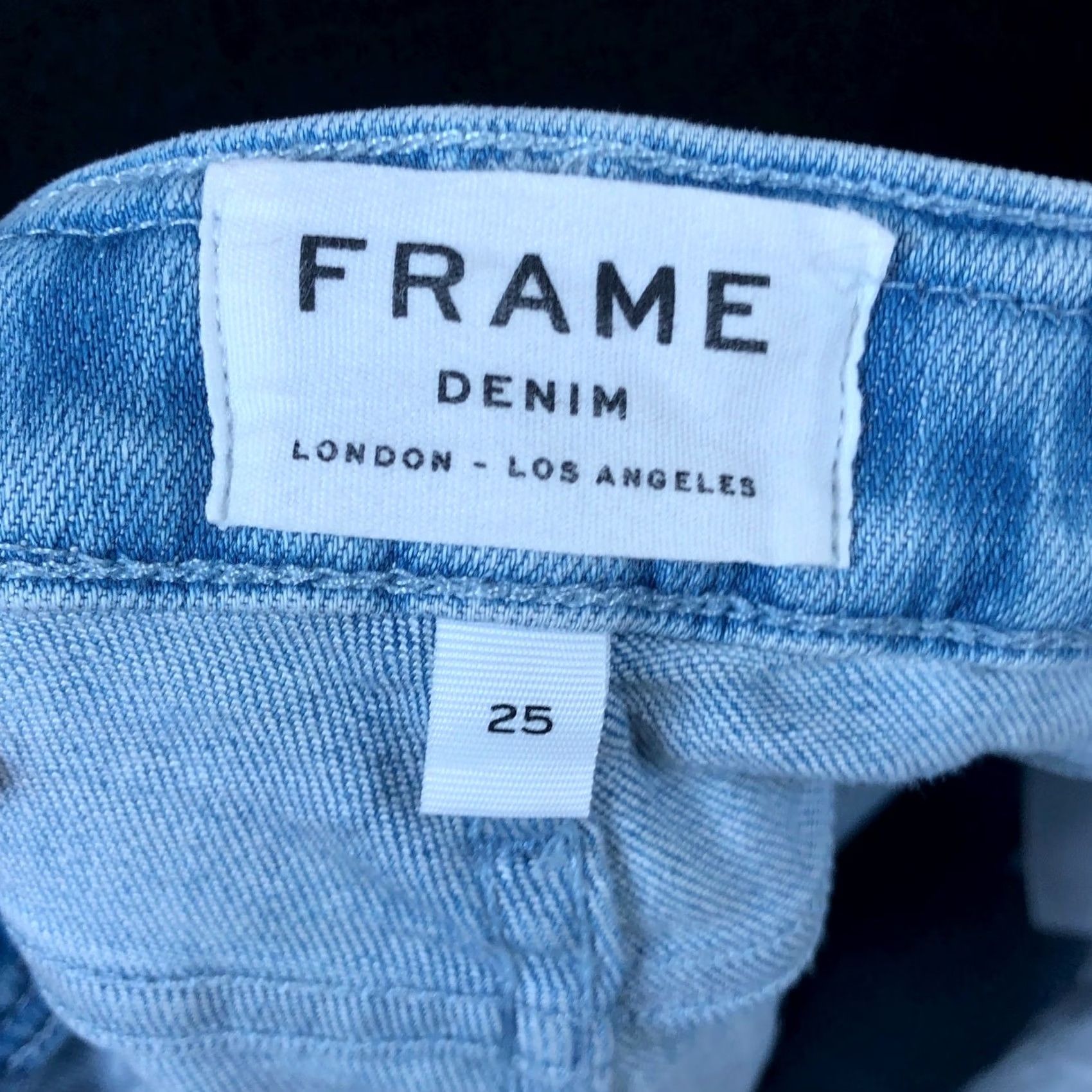 Frame VINTAGE FRAME Womens Jeans Blue Denim Mid Rise Le Crop Mini Boot Stretch 25 Size 42" / US 20 - 4 Thumbnail